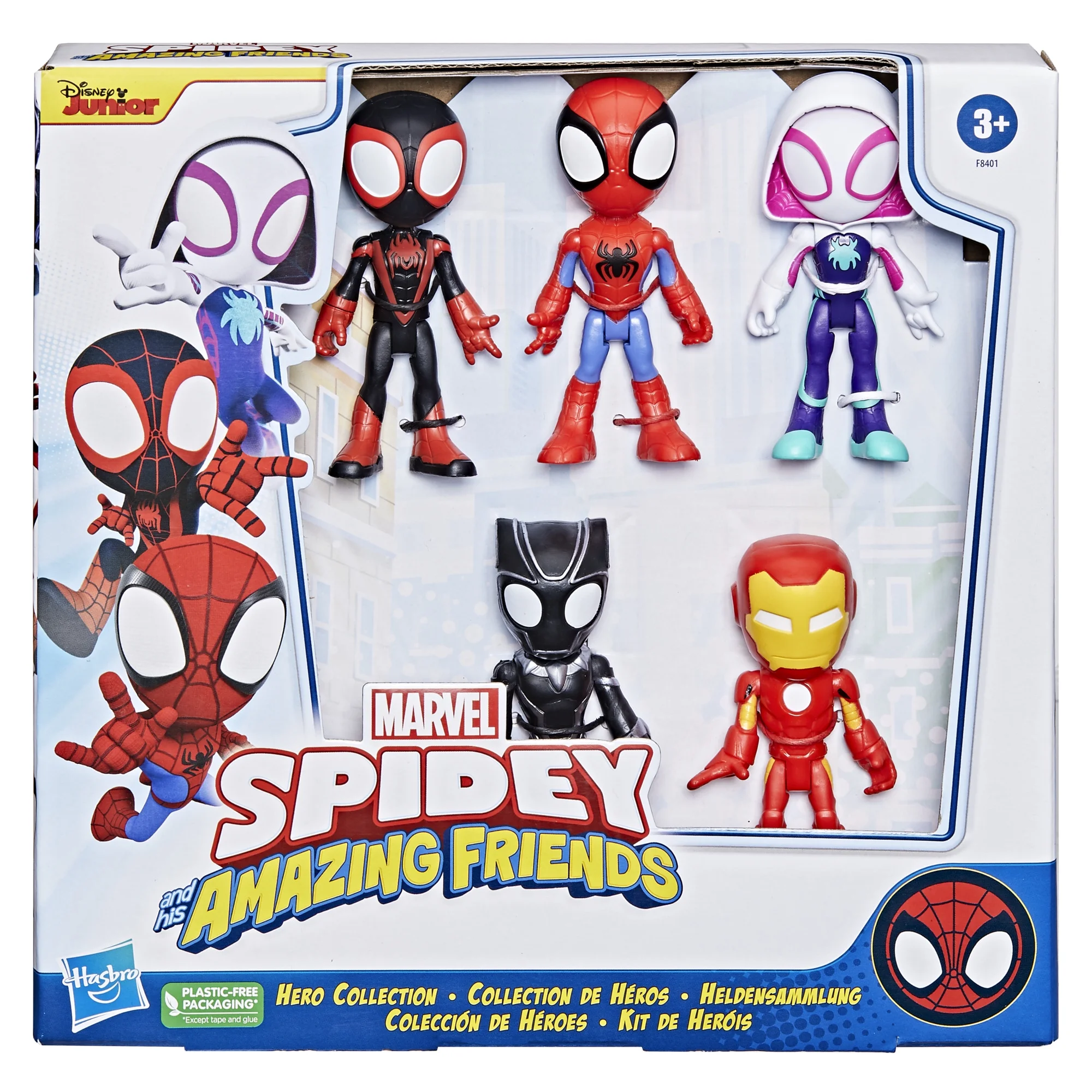 Spidey and His Amazing Friends, Action Figure Set, 5-Pack, Marvel, Toddler Toy