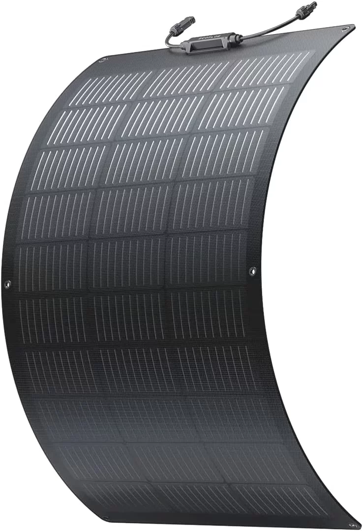 EcoFlow 100W Flexible Solar Panel with High Efficiency Solar Modules, IP68 Waterproofing, Ideal for Off-Grid Solar Panel Kits, PV Charging, Power Kits & Ecosystem