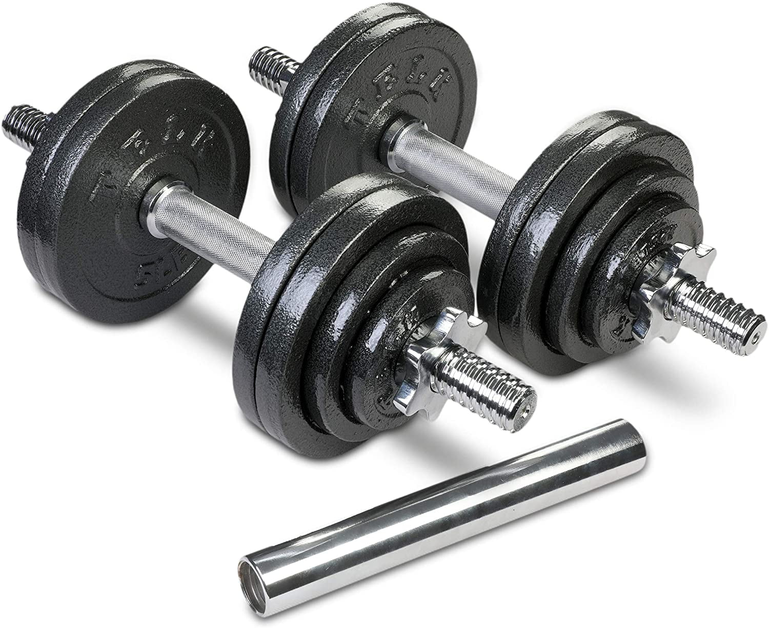 Telk Fitness Adjustable Dumbbells 45 Lbs., Hand Weights for Home Gym