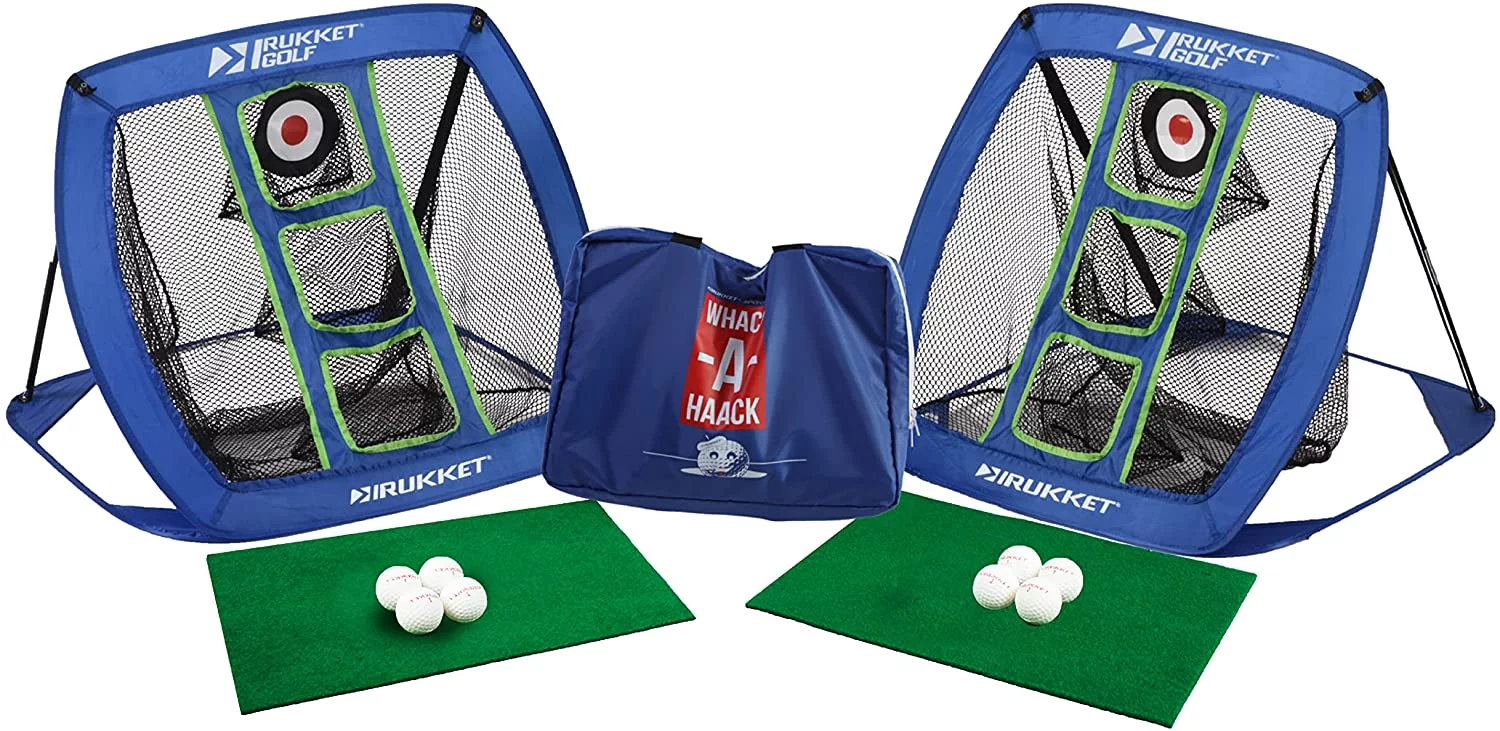 Rukket Golf Chipping Net, Chip Outdoor/Indoor, Golfing Practice Games (Royal Blue)