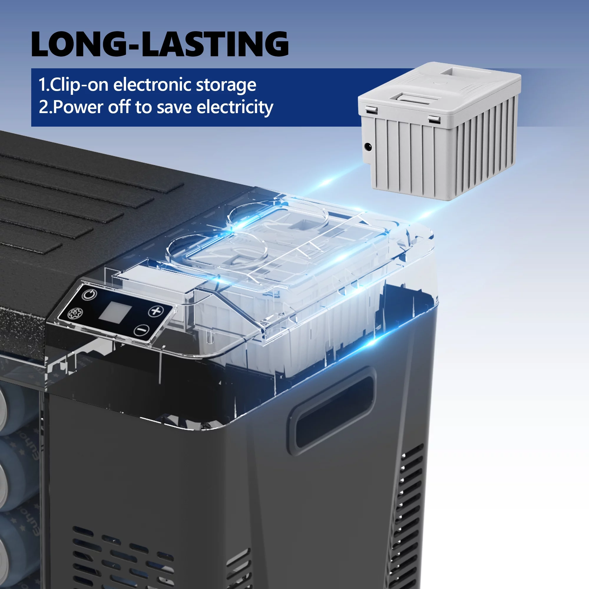 Simzlife Car Refrigerator, 12/24V DC and 120??240V AC, Portable Fridge Battery, for Car, RV, Camping and Home Use