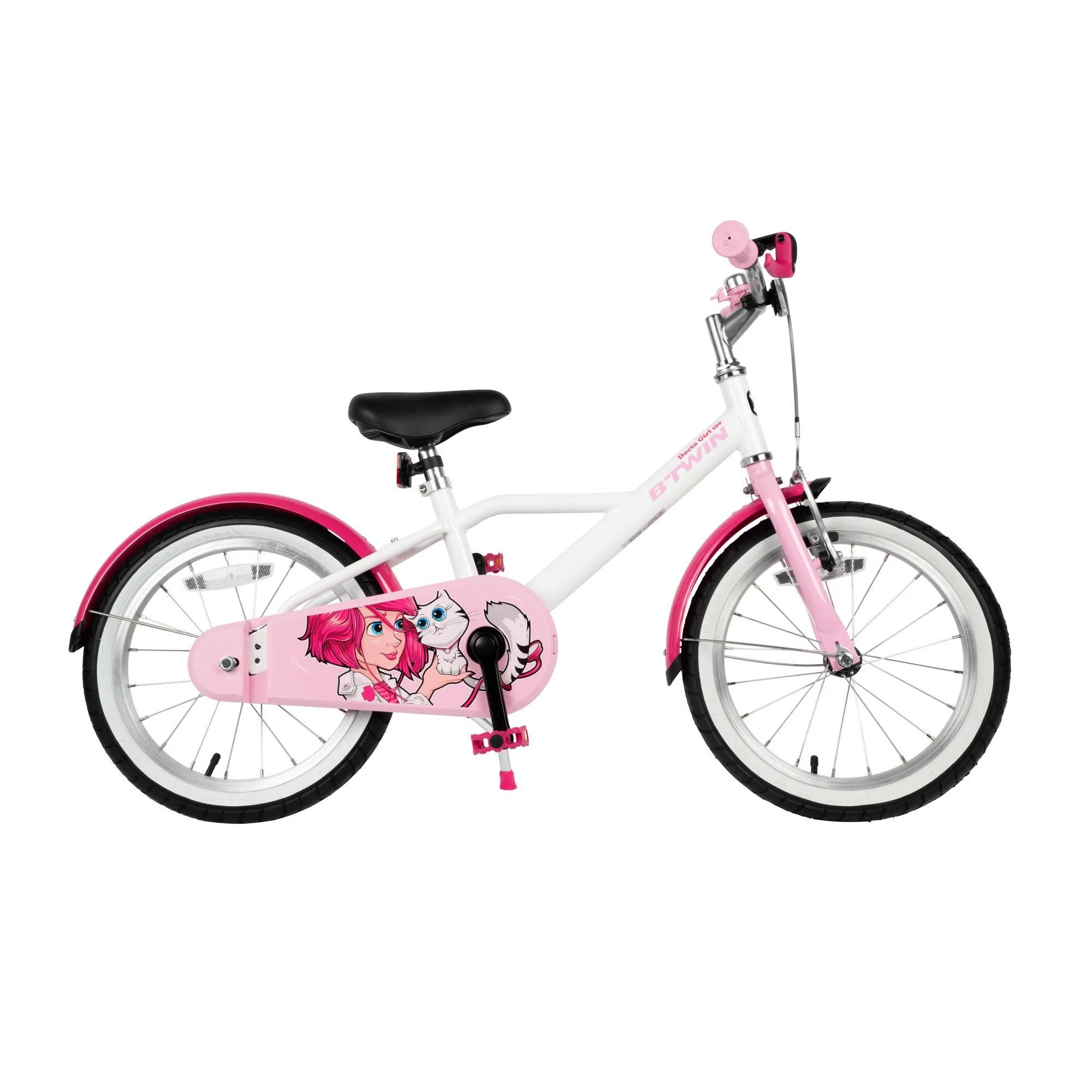 Decathlon Btwin HYC500, Girls’ Hybrid Bike, 16″ Kids 3’7″ to 4’0″