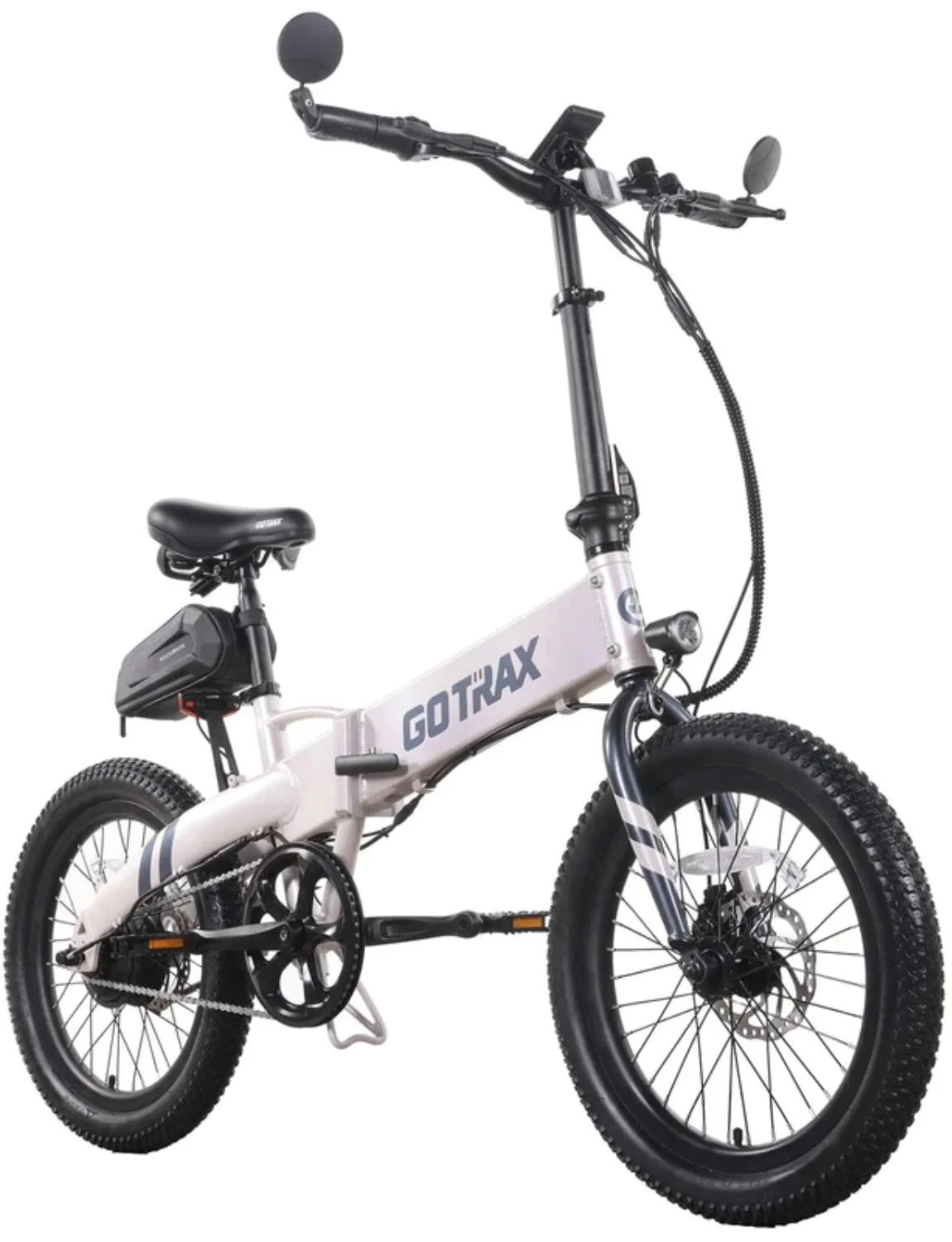 GOTRAX F1V2 Electric Bike for Adults, 350W Motor/20″ Tire/48V/50 Mile/20Mph, 300lbs Load Folding Adult E-Bike, Black