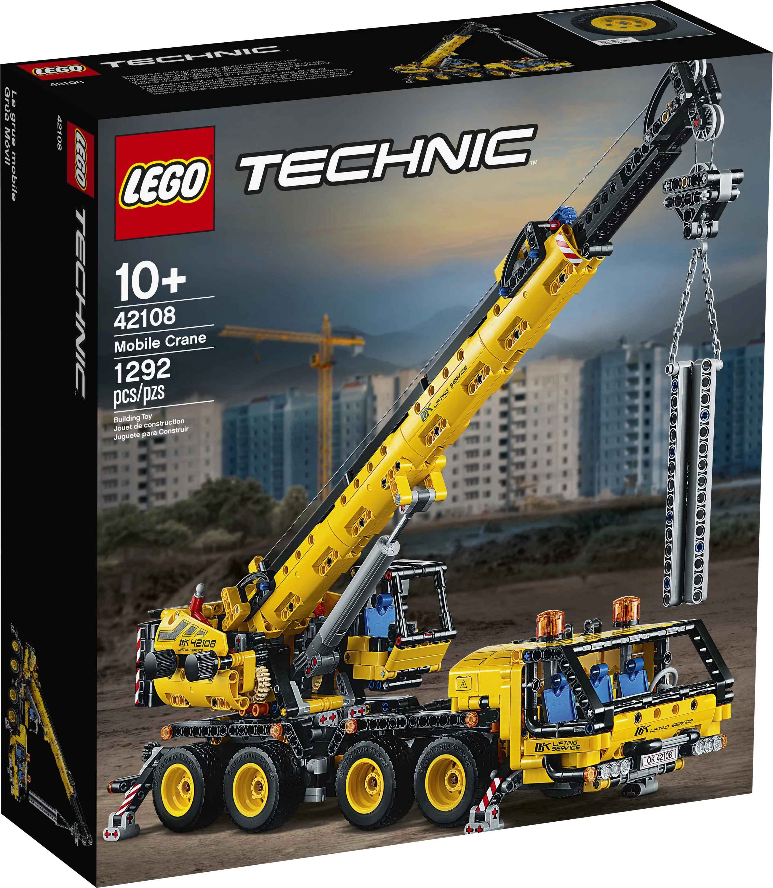 LEGO Technic Mobile Crane 42108 Construction Toy Building Kit (1,292 pieces)