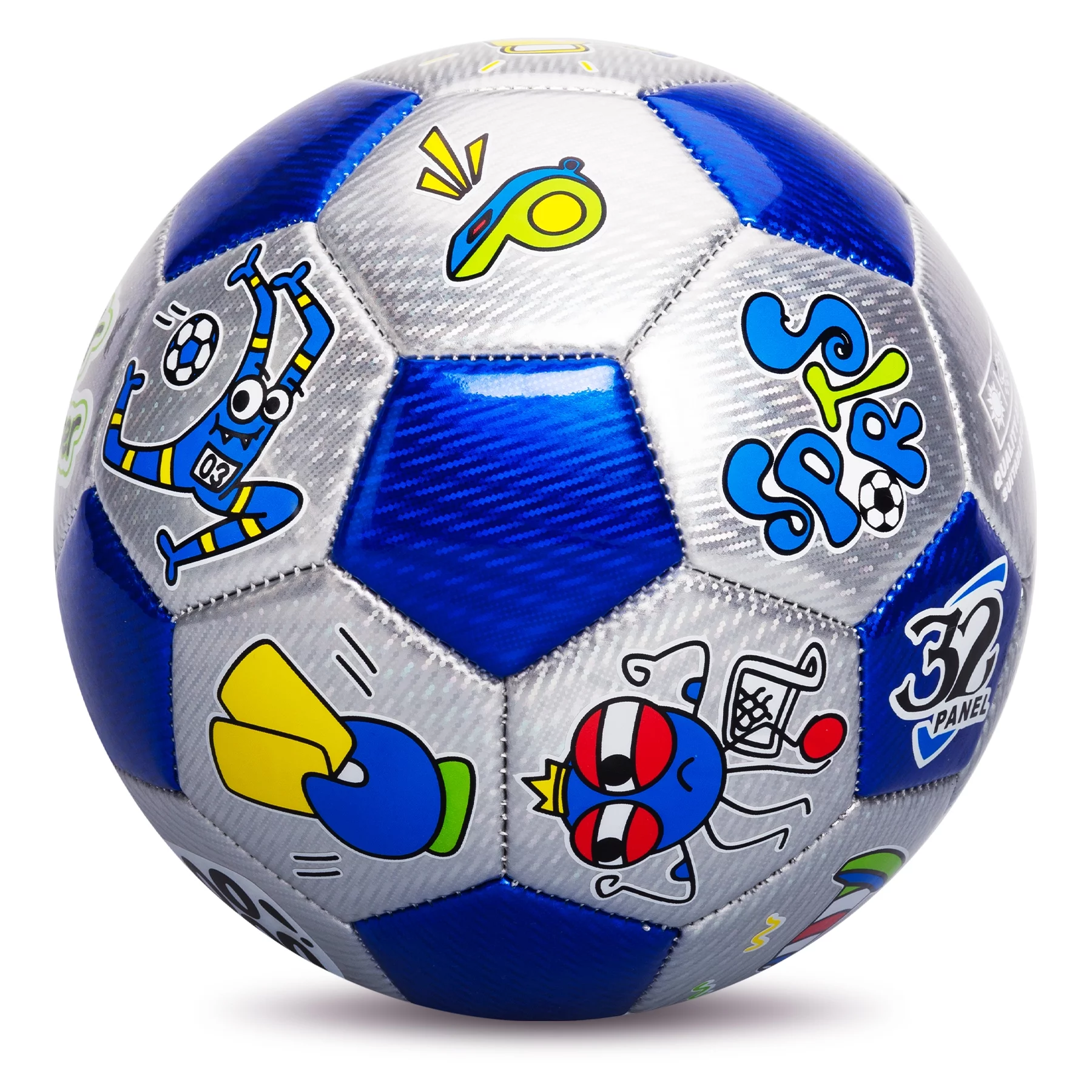 Soccer Ball-PLAYZAP-Size 3 Soccer Balls for Kids-Sport Ball for Toddlers-Backyard Lawn Sand Outdoor Toys for Boys and Girls,Including Pump