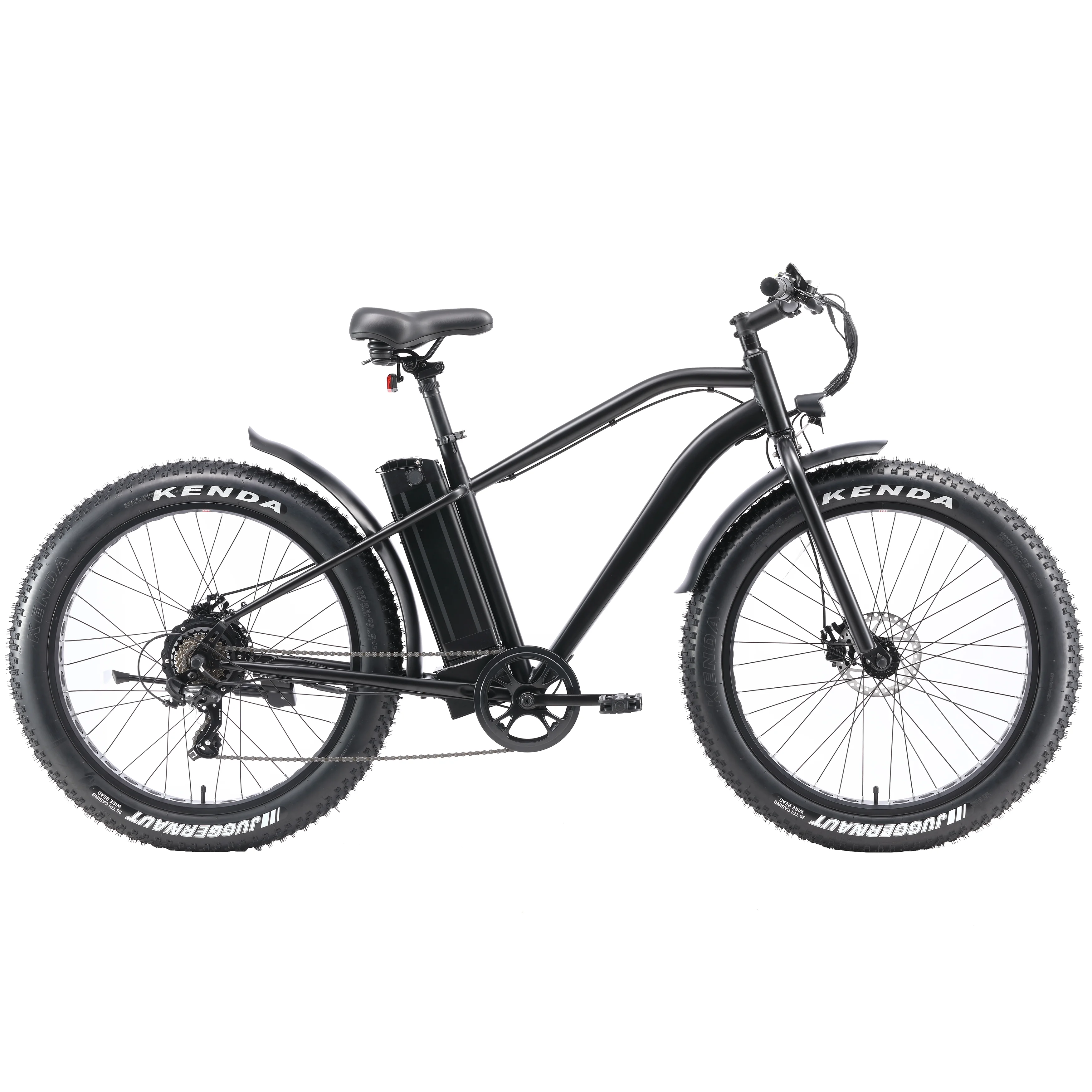 RKS Ebike with 750W Motor, Electric Bike for Adults, 48V 14.5Ah Battery, 26” Fat Tires, LCD Display, Front and Rear LED Lights, 7-Speed Gears