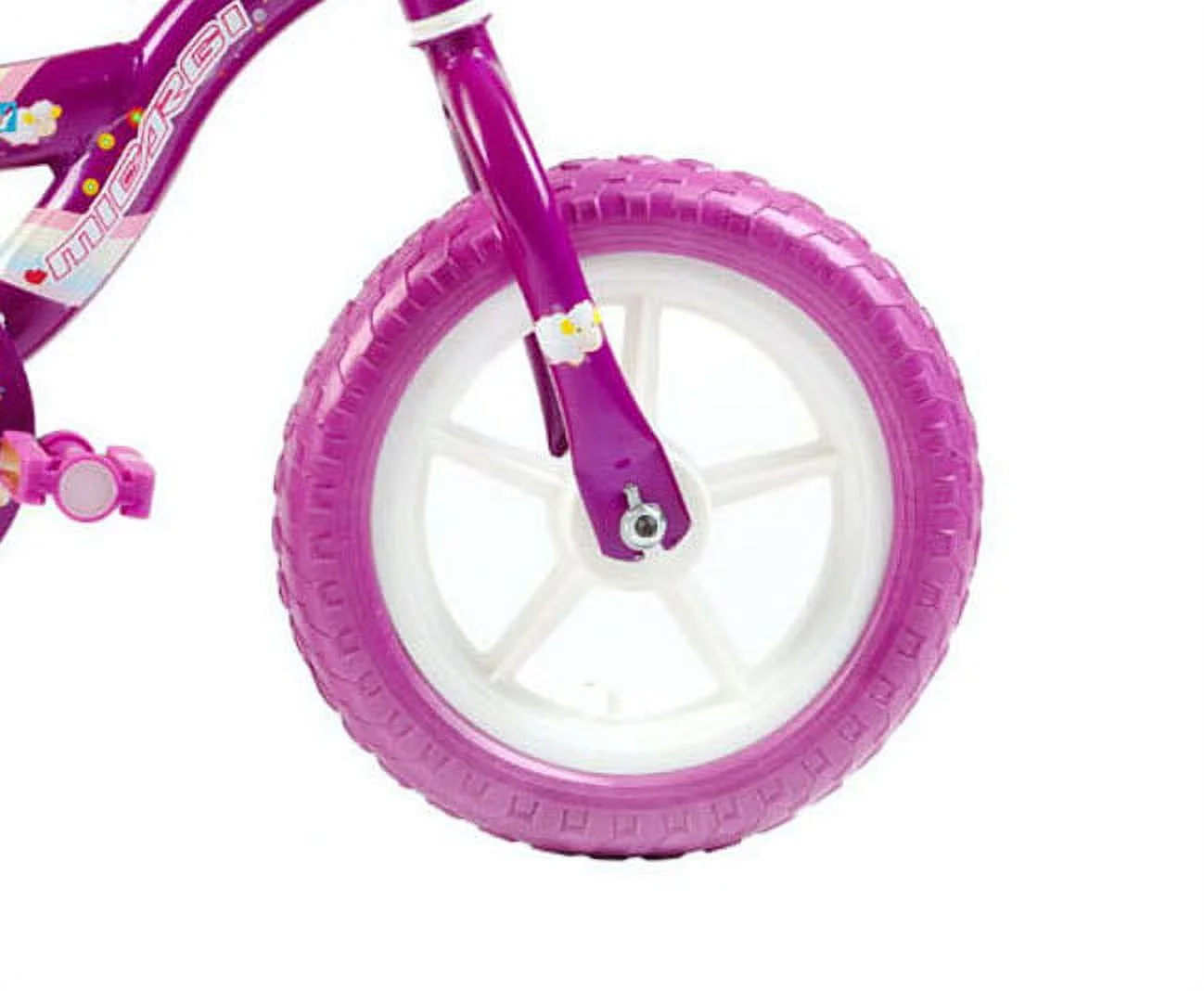 Wonderplay 12 inch Bike for 2-4 Years Old Kids, EVA Tires and Training Wheels,Great for Beginner