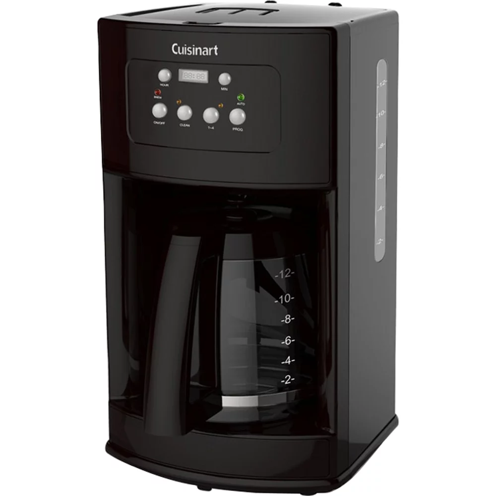 Cuisinart 12 Cup Programmable Coffeemaker with Glass Carafe, Black