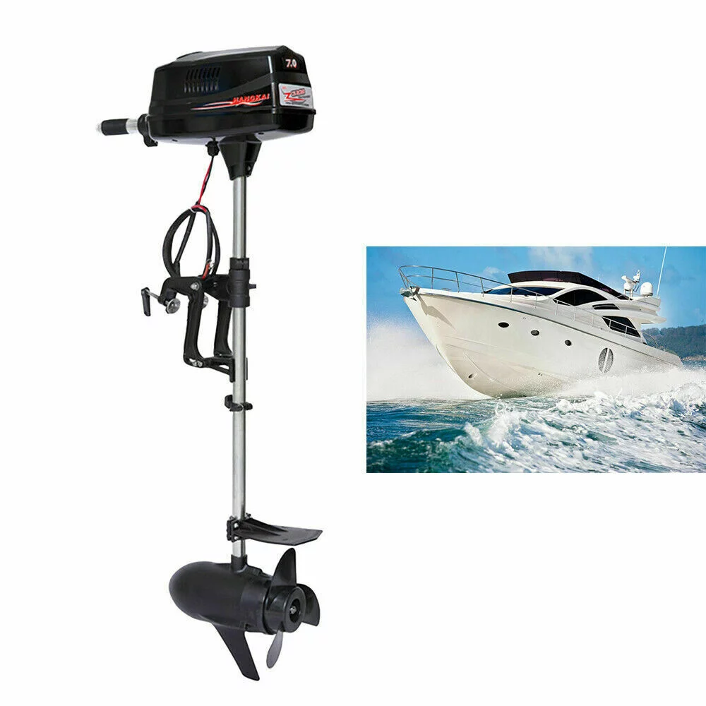 Fishing Boat Brushless Motor Outboard Boat 1.8KW Engine & Tiller Control SALE!