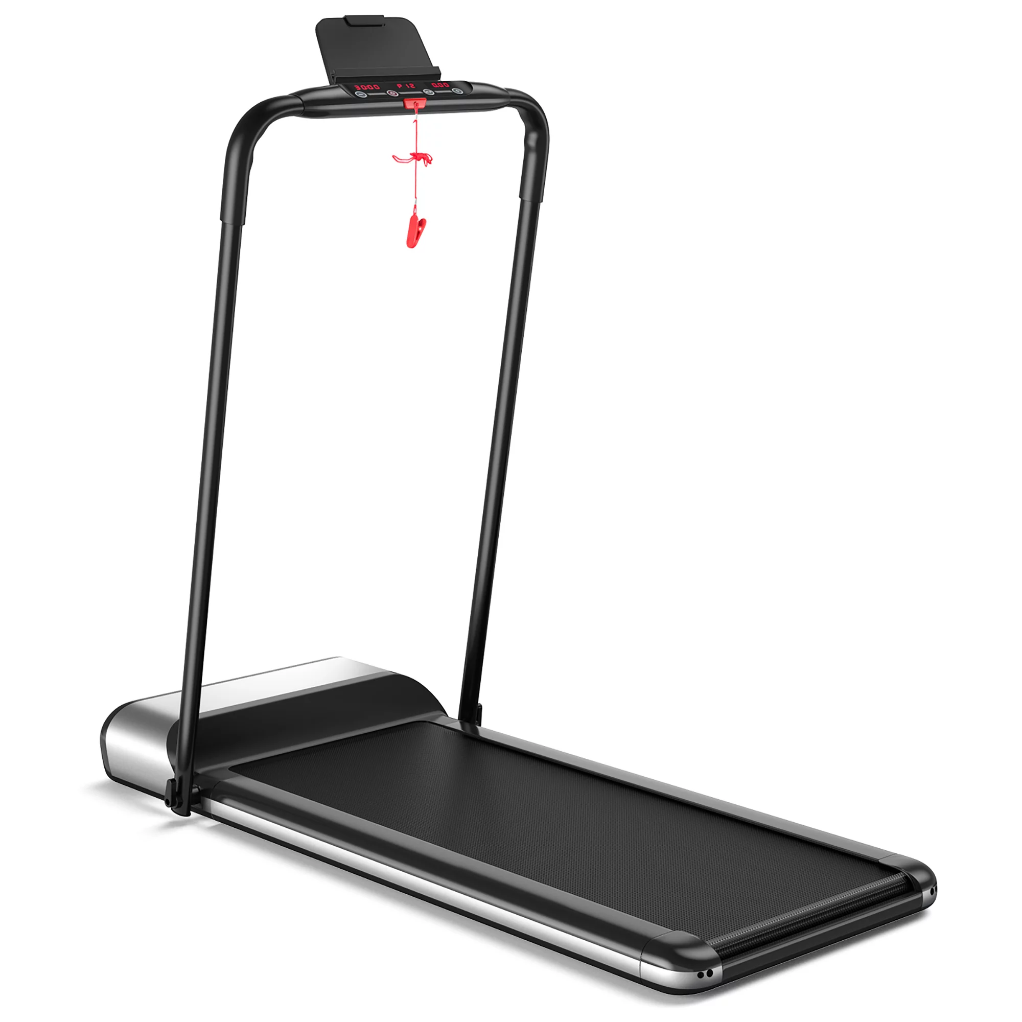 Costway Installation-Free Ultra-Thin Folding Treadmill Exercise Fitness Machine w/5-Layer