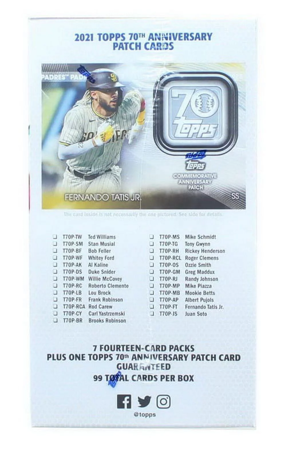 Topps TPS-FGC004317BX-C MLB 2021 Topps Baseball Series 2 Relic Box | 7 Packs