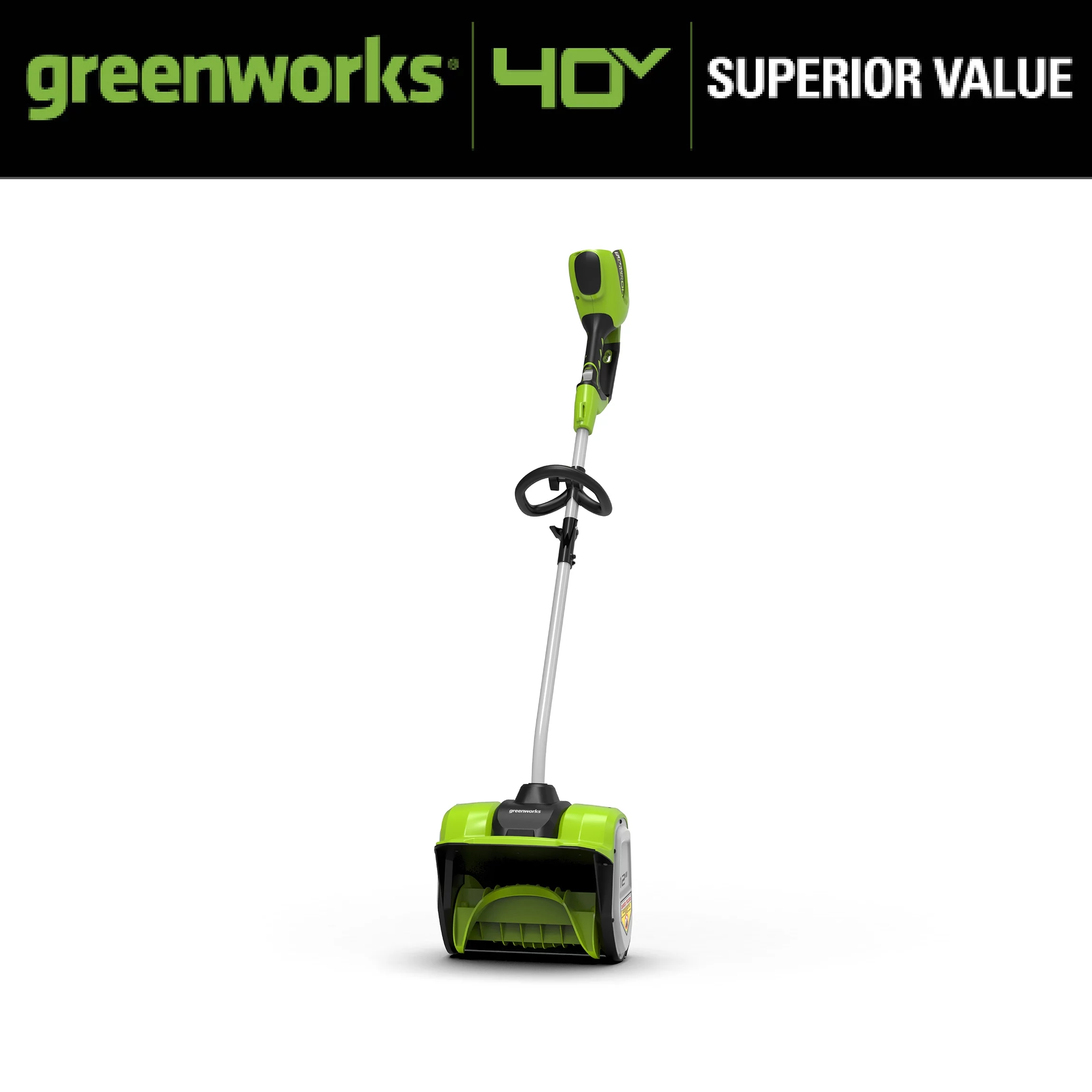 Greenworks 12″ 40V Single-Stage Battery Powered Push Snow Blower