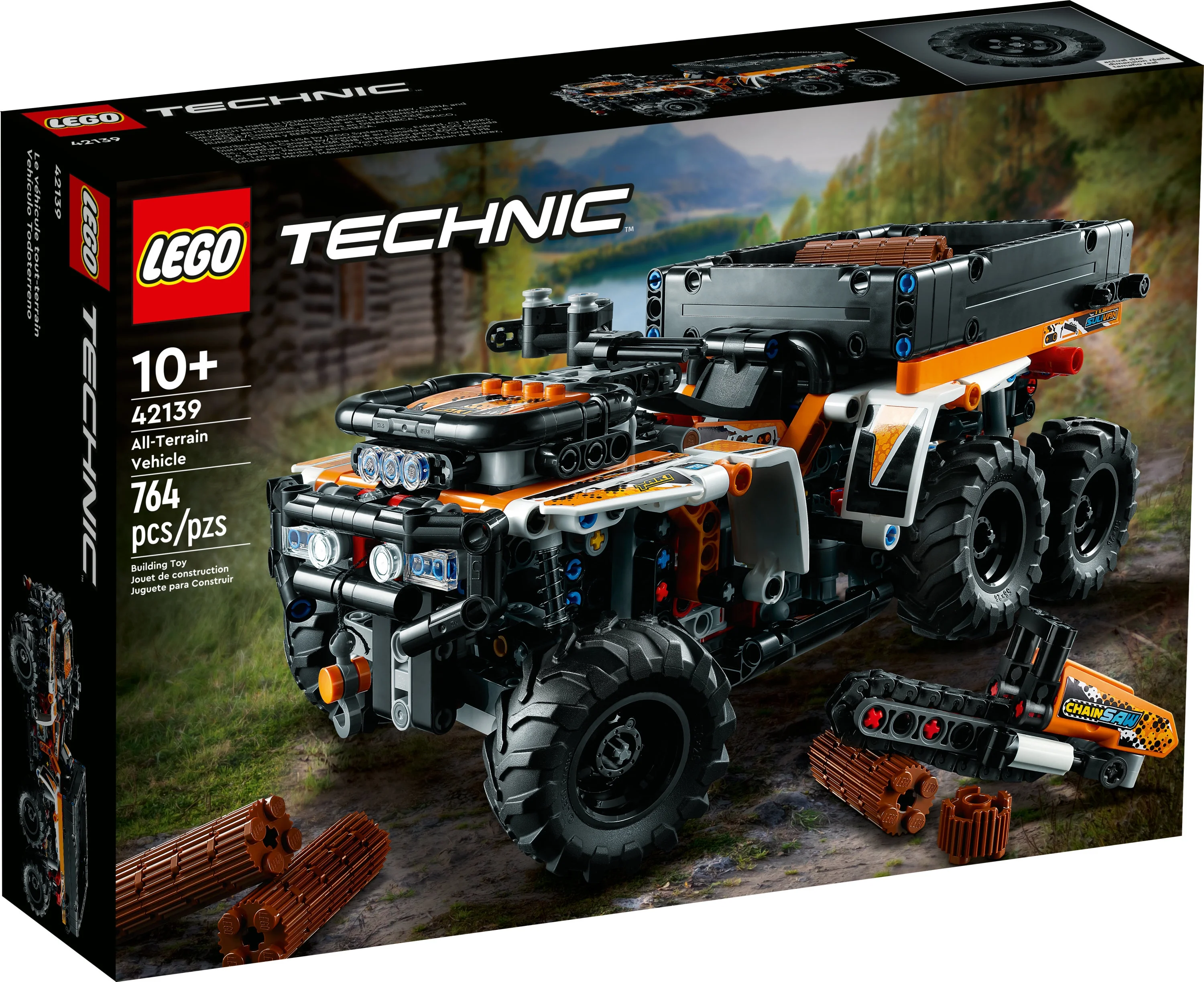 LEGO Technic All-Terrain Vehicle 42139, 6-Wheeled Off Roader Model Truck Toy, ATV Construction Set, Birthday Gift Idea for Kids, Boys and Girls