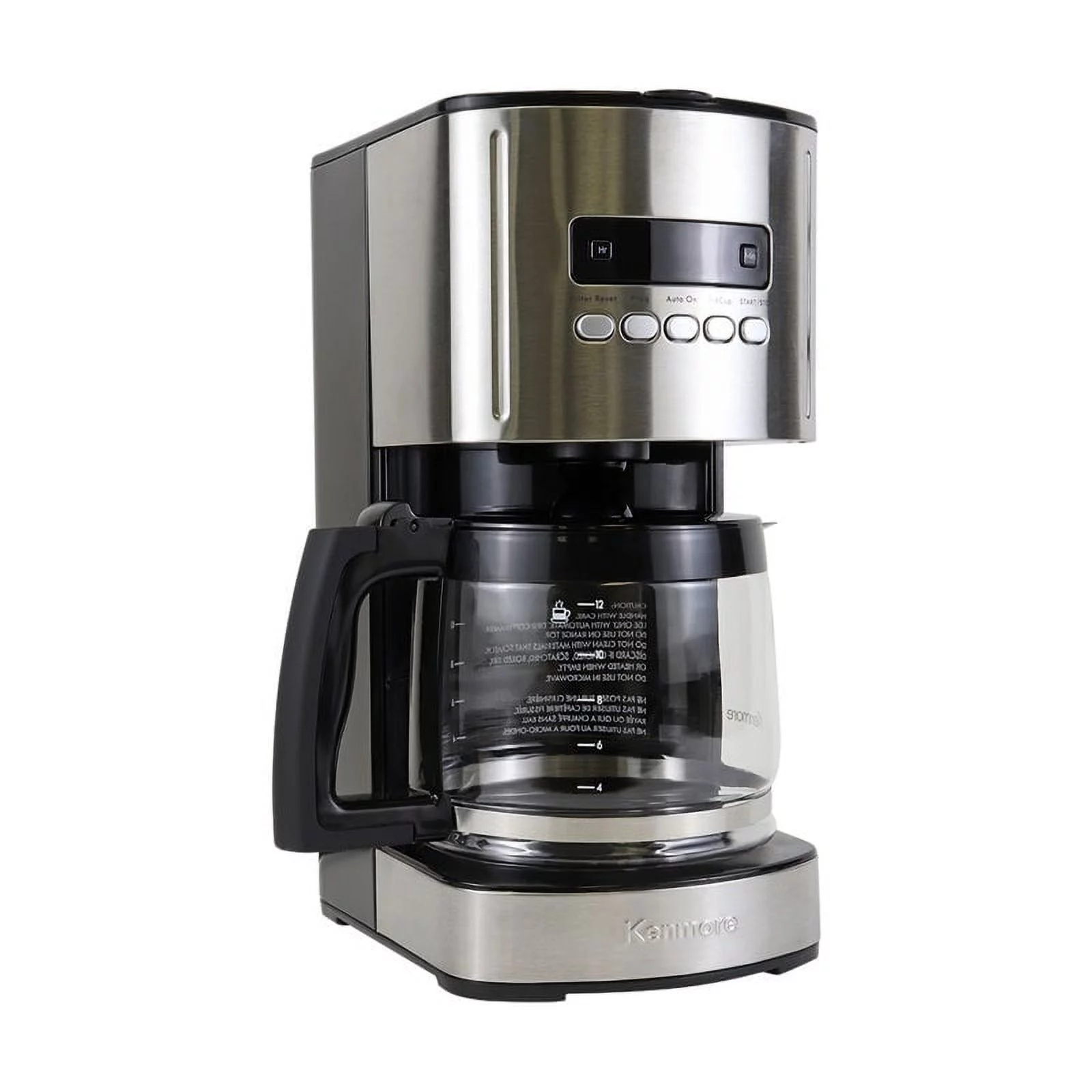 Kenmore 1.8L 12-Cup Capacity Programmable Drip Coffee Maker, Black