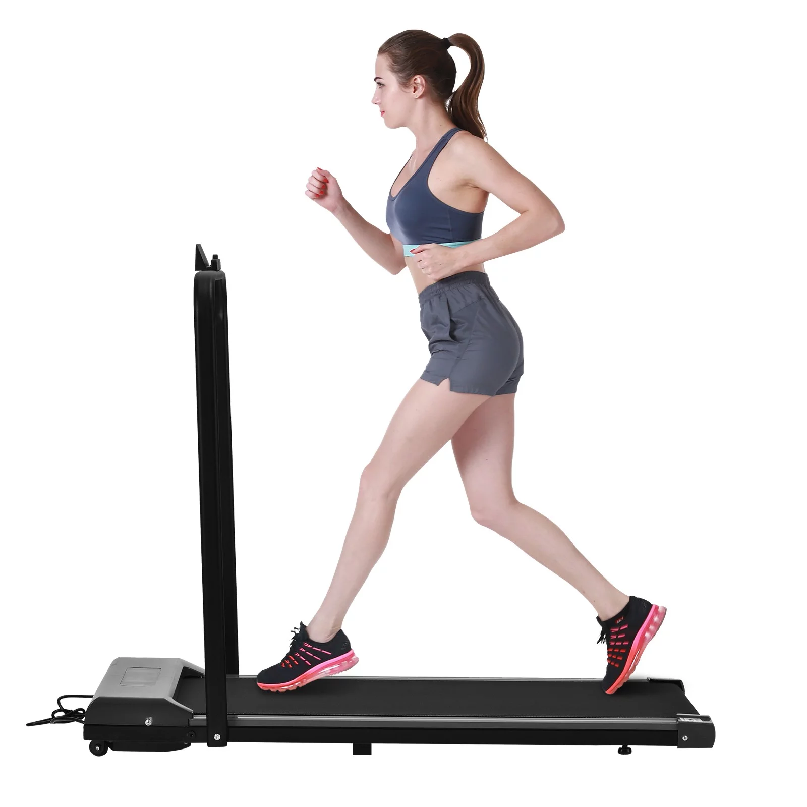 Dealovy 2 In 1 Foldable without Installation Small Electric Treadmill, Suitable for Home Clearance