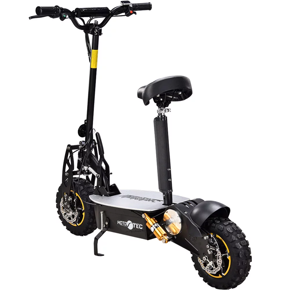 MotoTec 2000w 48v Electric Scooter, Black – Non Ca