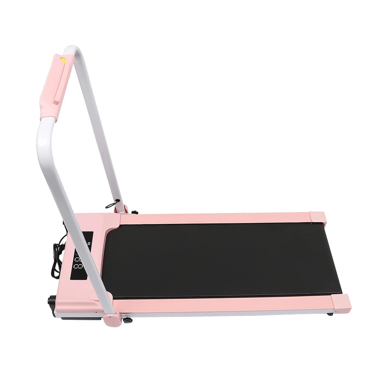 500W 2HP Folding Treadmill Compact with Remote Control 220lbs Capacity ,0.8-10km/h/0.5-6mph Floor-Standing for Jogging, Brisk Walking