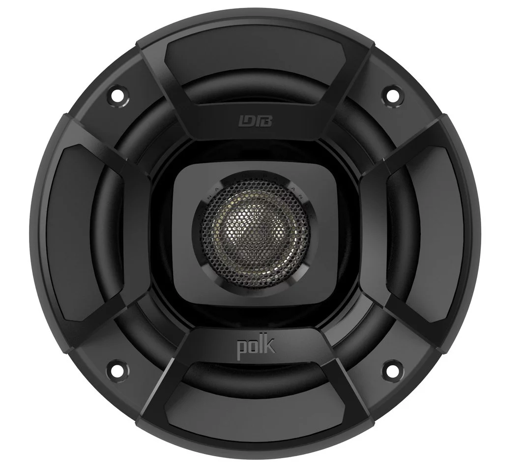 Polk Audio DB402 4 Inch 135W 2 Way Car/Marine ATV Stereo Speakers, Black