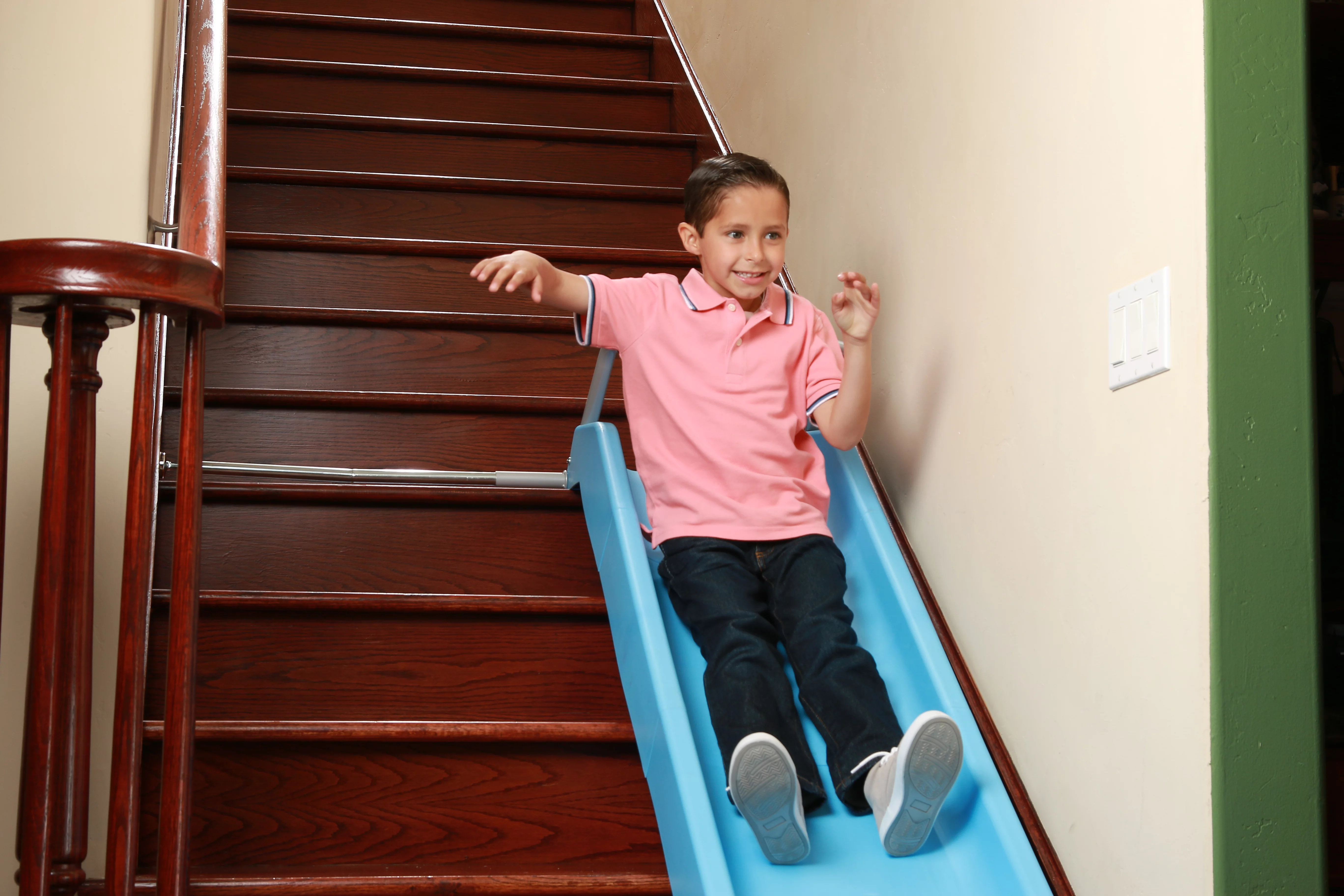 PLATPORTS Indoor Stair Slide – Play Set Toy ? Kids Boys Girls Safe Playground Children ? Parents Grandparents Gifts to Your Precious Ones