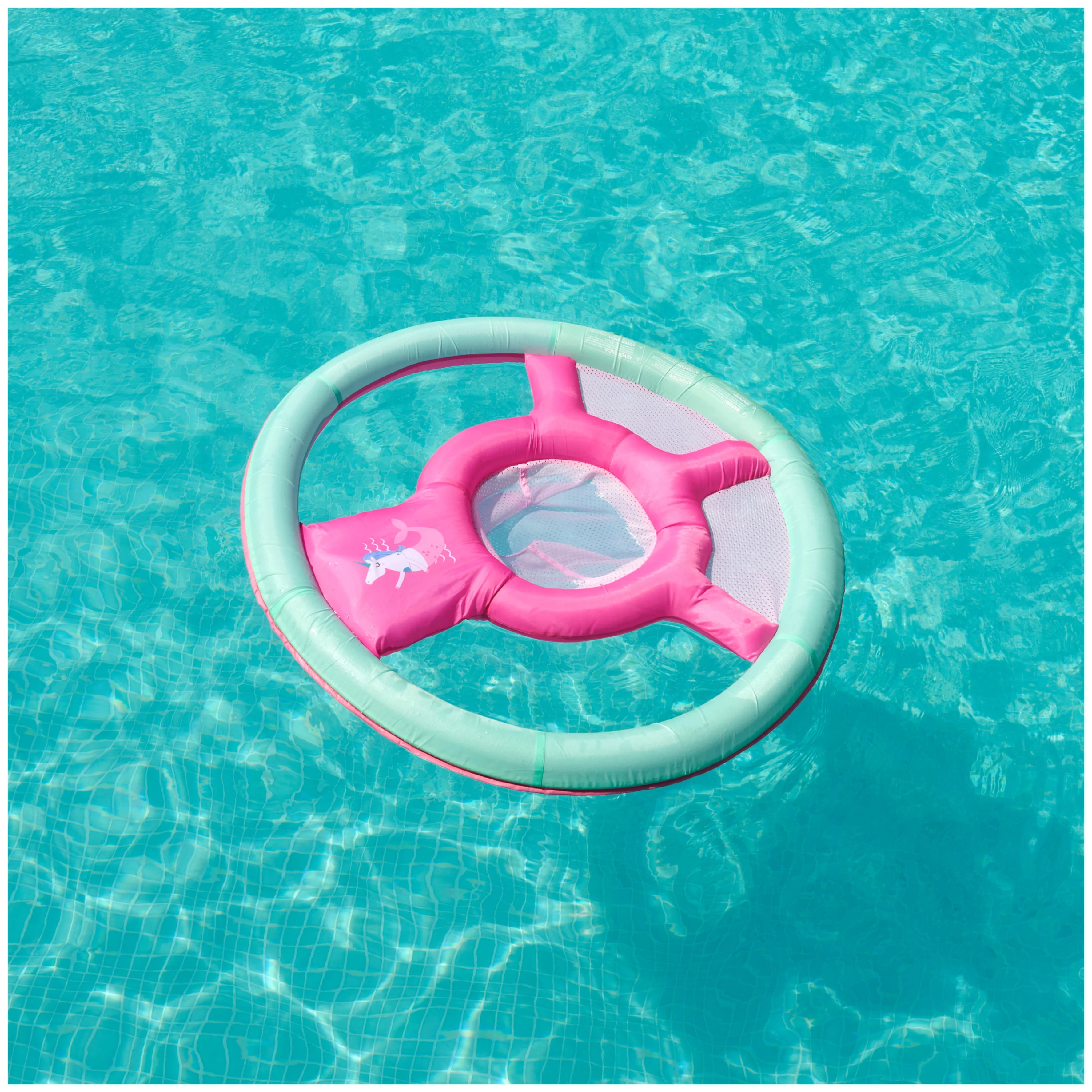 SwimWays Toddler Spring Float for Swimming Pool – Pink