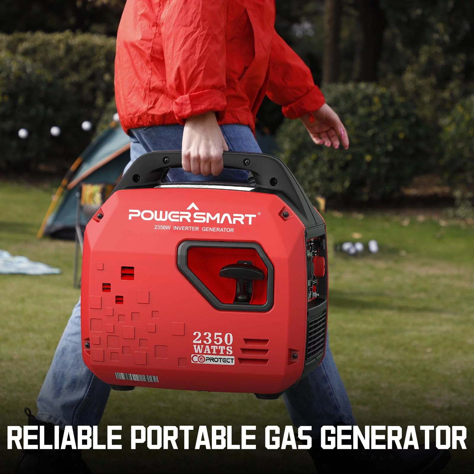 PowerSmart 2350-Watt Portable Gasoline Inverter Generator, Lightweight .generator for camping PS5025C