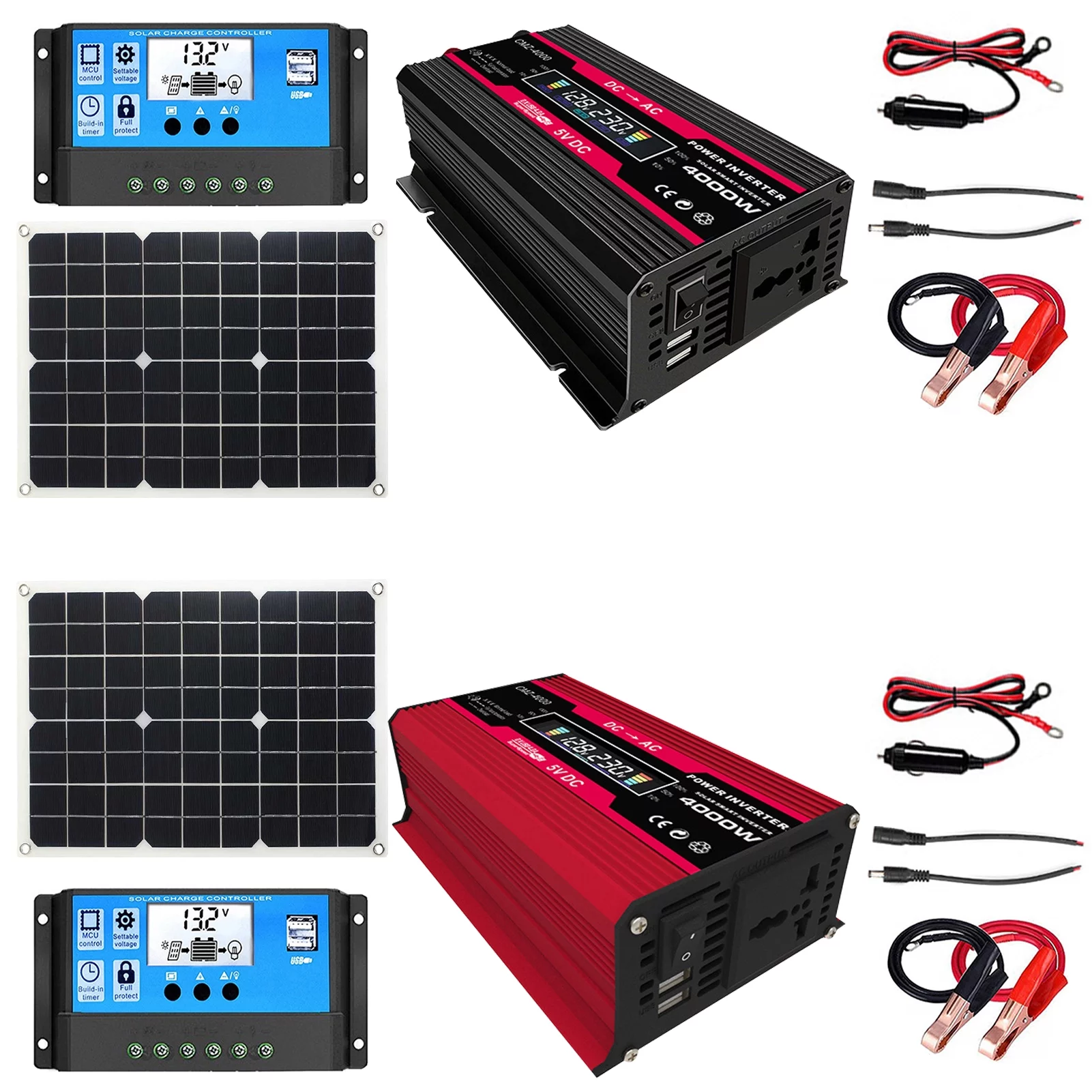 Solar Generator With 220V AC Outlet Battery Pack For Outdoor Camping With 18w Panel Included C