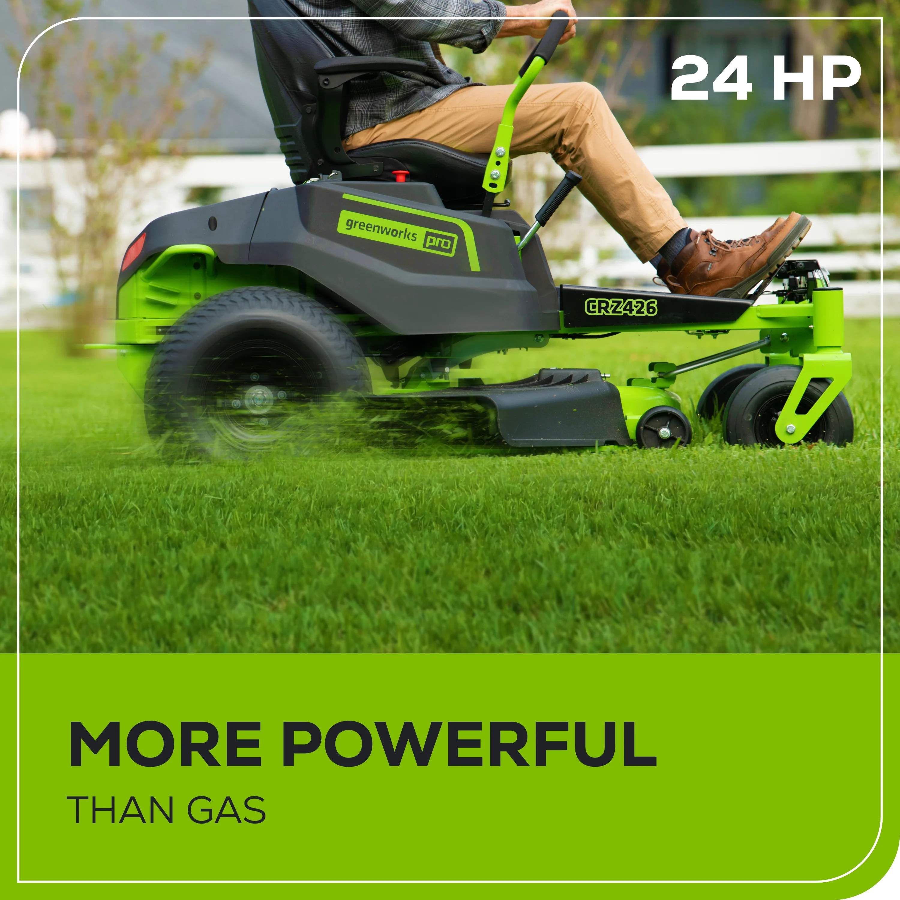 Greenworks 60V 42?? Cordless Battery Crossover-Z Zero Turn Riding Lawn Mower with Six (6) 8Ah Batteries & Three (3) Dual Port Turbo Chargers 7409302