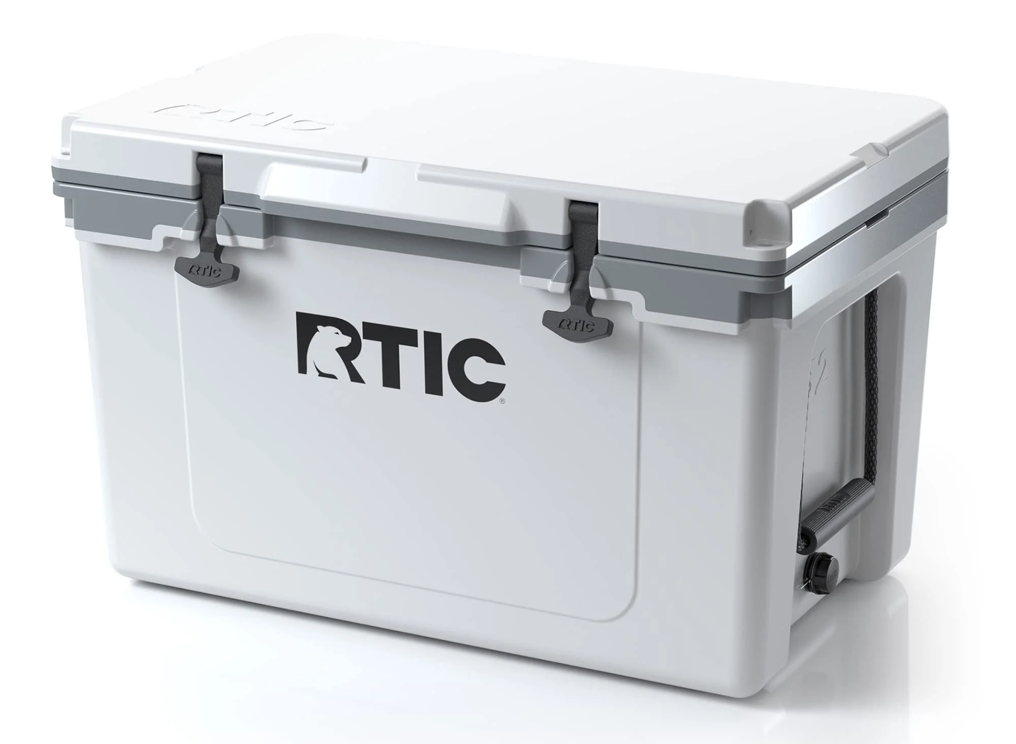 RTIC 52 QT Ultra-Light Hard-Sided Ice Chest Cooler, Dark Grey And Cool Grey, Fits 76 Cans