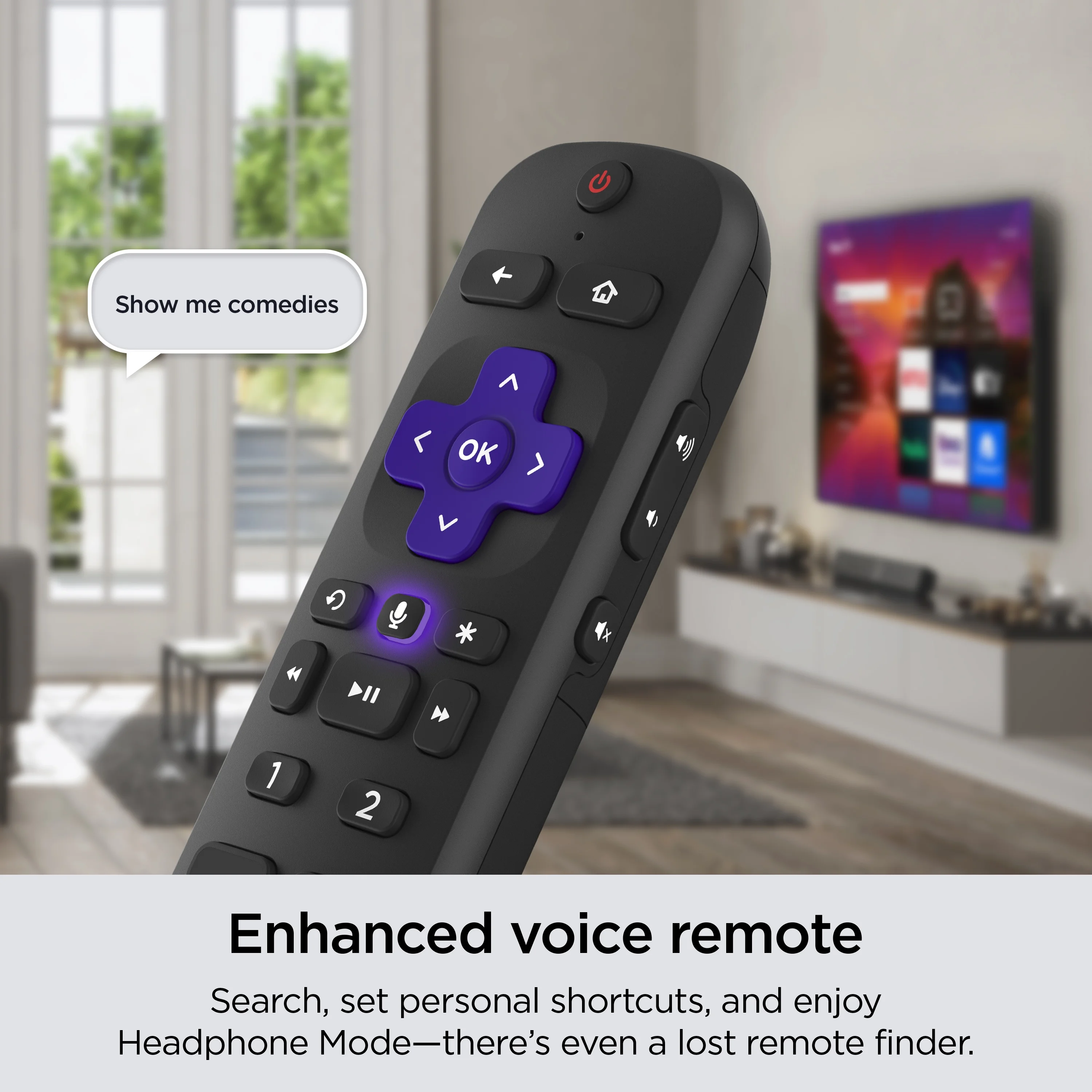 Roku 43″ Select Series 4K HDR Smart RokuTV with Enhanced Voice Remote, Brilliant 4K Picture, Automatic Brightness, and Seamless Streaming