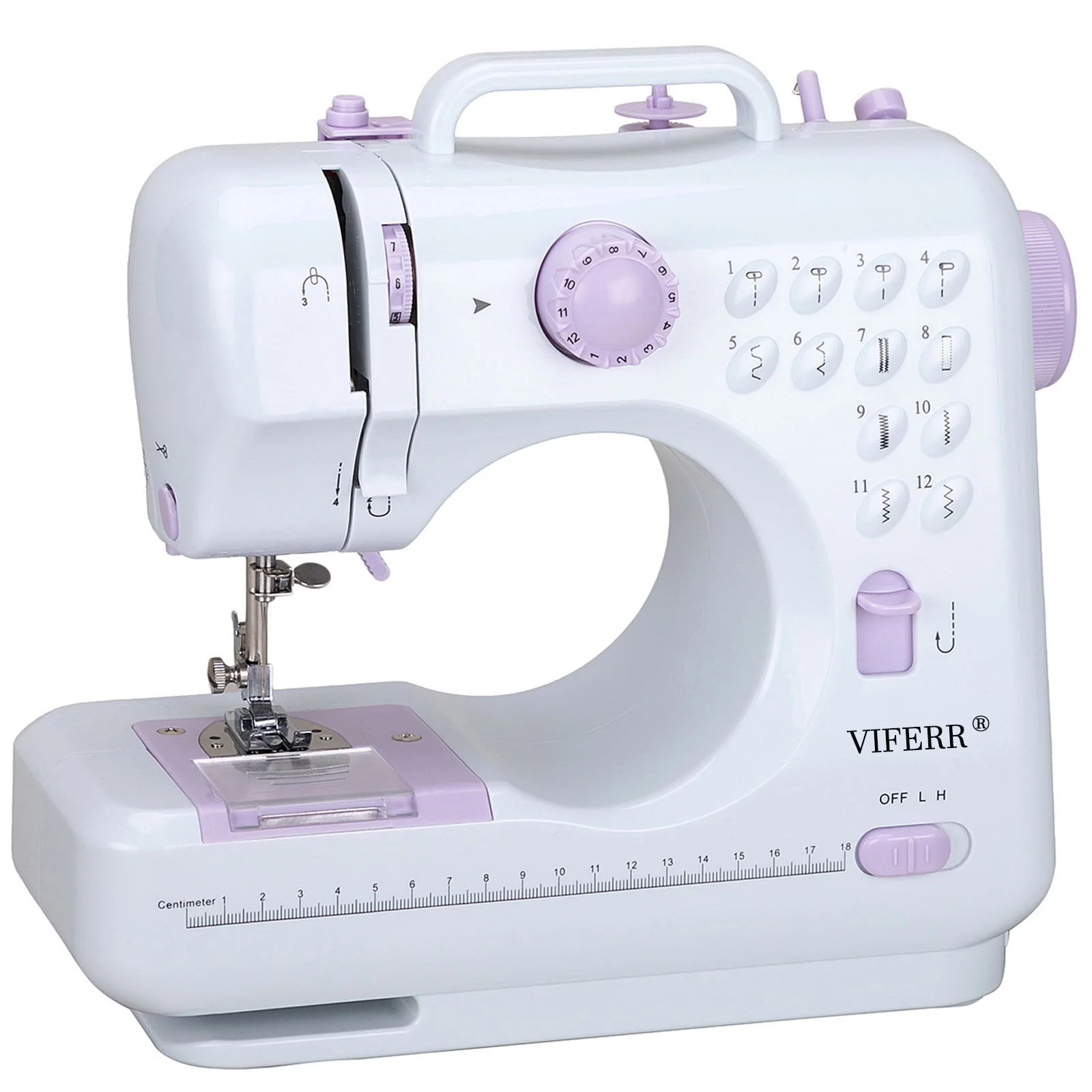 VIFERR Portable Sewing Machine, Mini Sewing Machine Handheld Electric Sewing Machines 12 Stitches for Beginners Kids