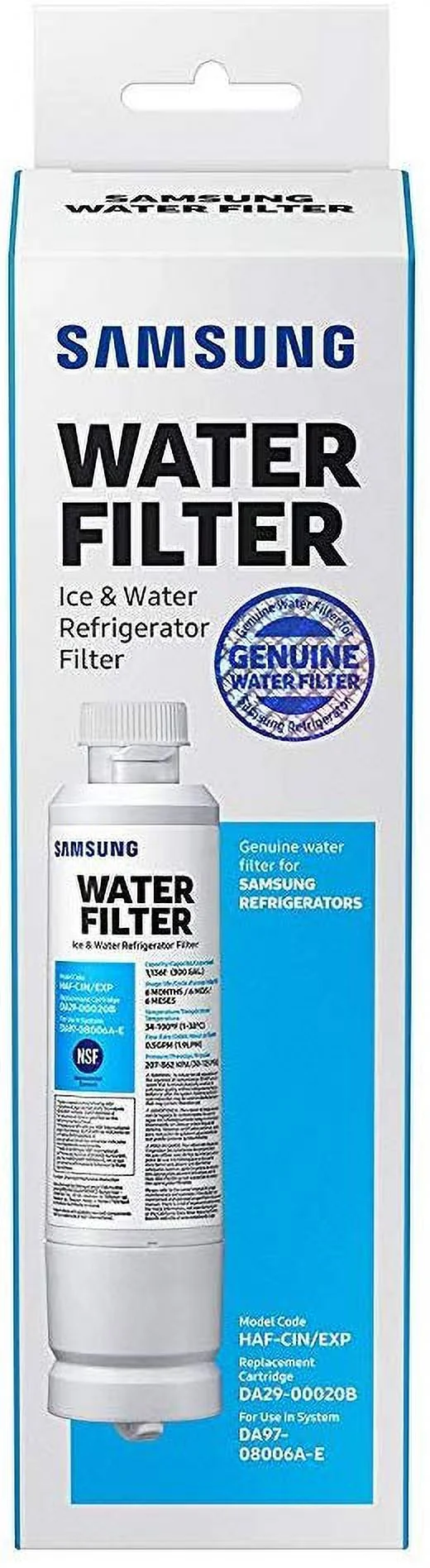 1 Pack DA29-00020B Refrigerator Water Filter, Compatible with Samsung Refrigerator Water Filter