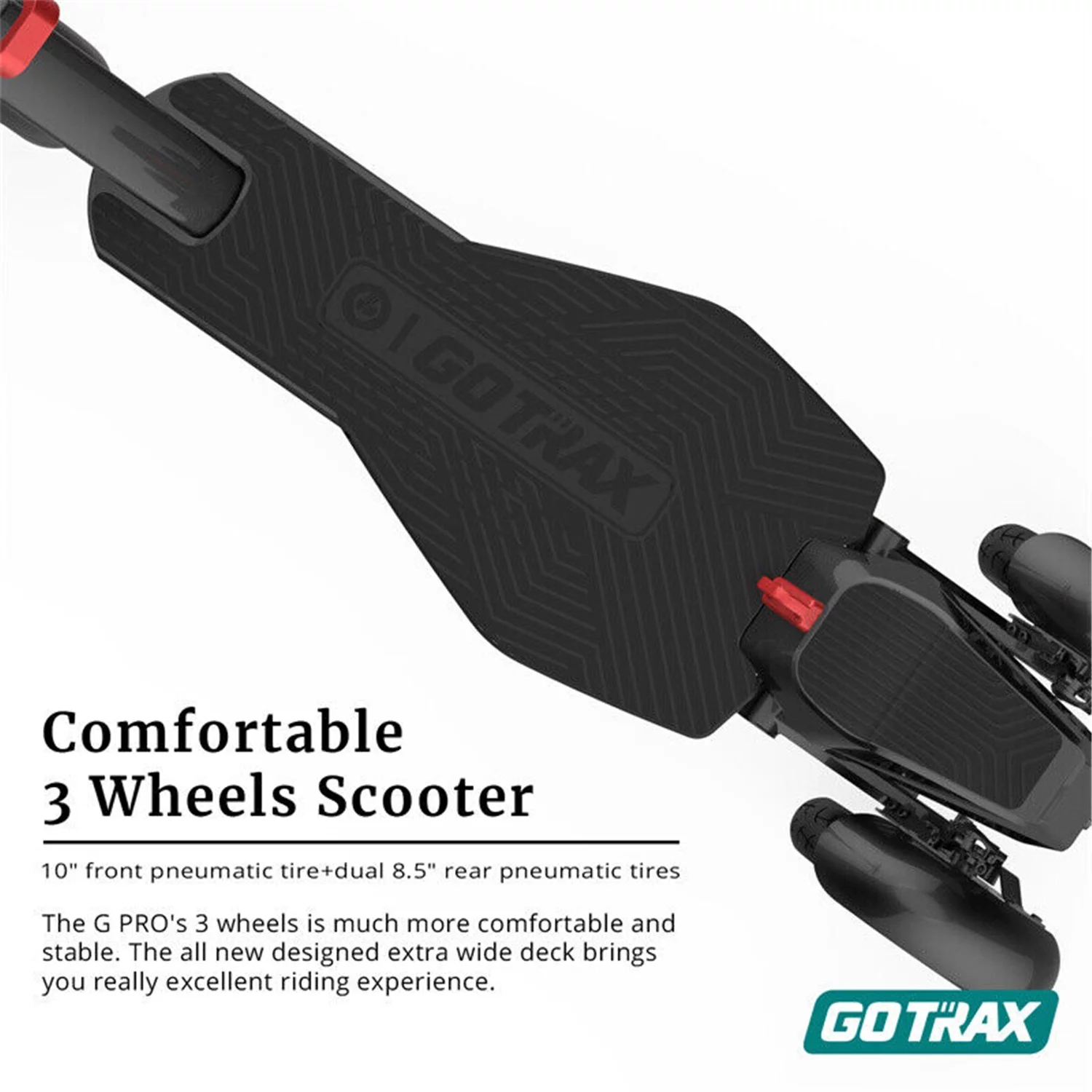 GOTRAX G Pro Electric Scooter Adults – 3 Wheels Folding Scooter for Commuters – 15.5mph, 24 mile