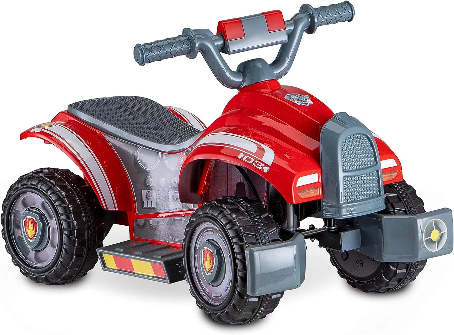 Kid Trax Nickelodeon’s Paw Patrol Marshall Toddler 6 Volts Quad Electric Ride-on Toy, 18-30 Months