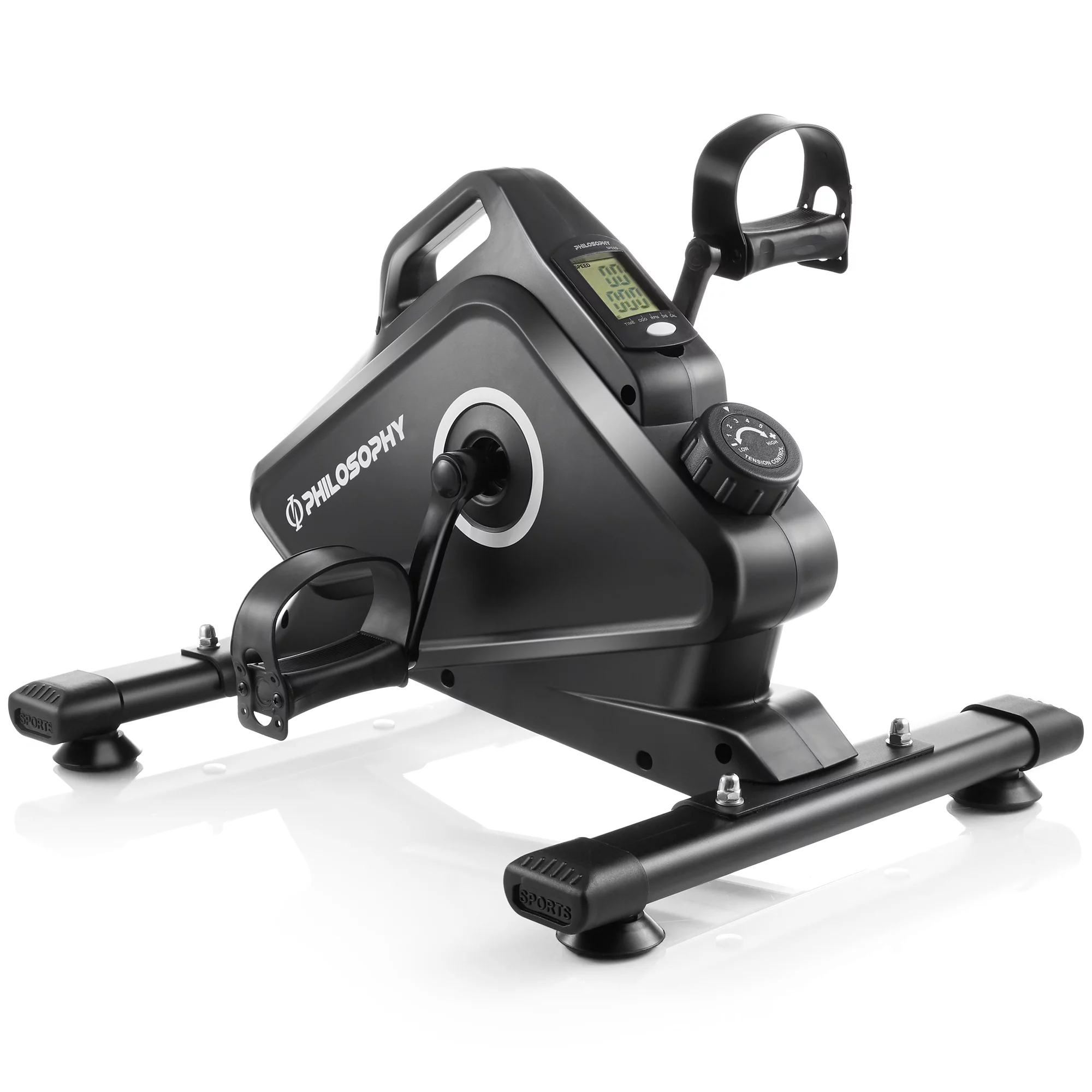 Philosophy Gym Under Desk Bike Pedal Exerciser – Professional Mini Exercise Cycle