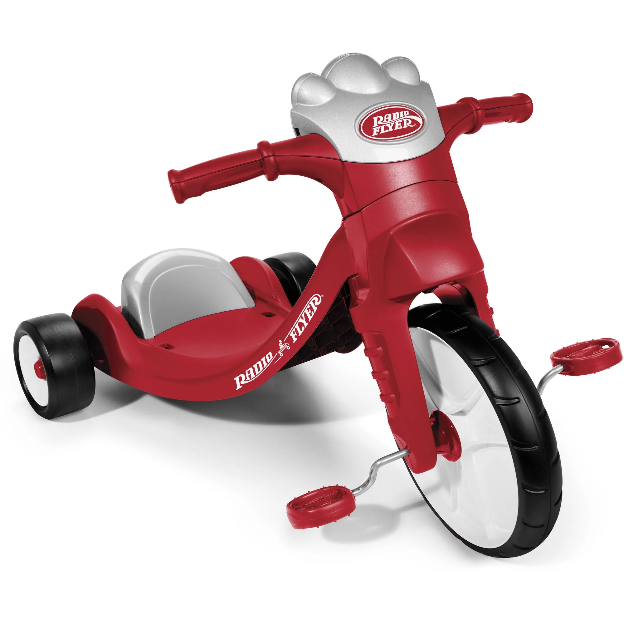 Radio Flyer, Lights & Sounds Racer, Red Tricycle for Girls and Boys