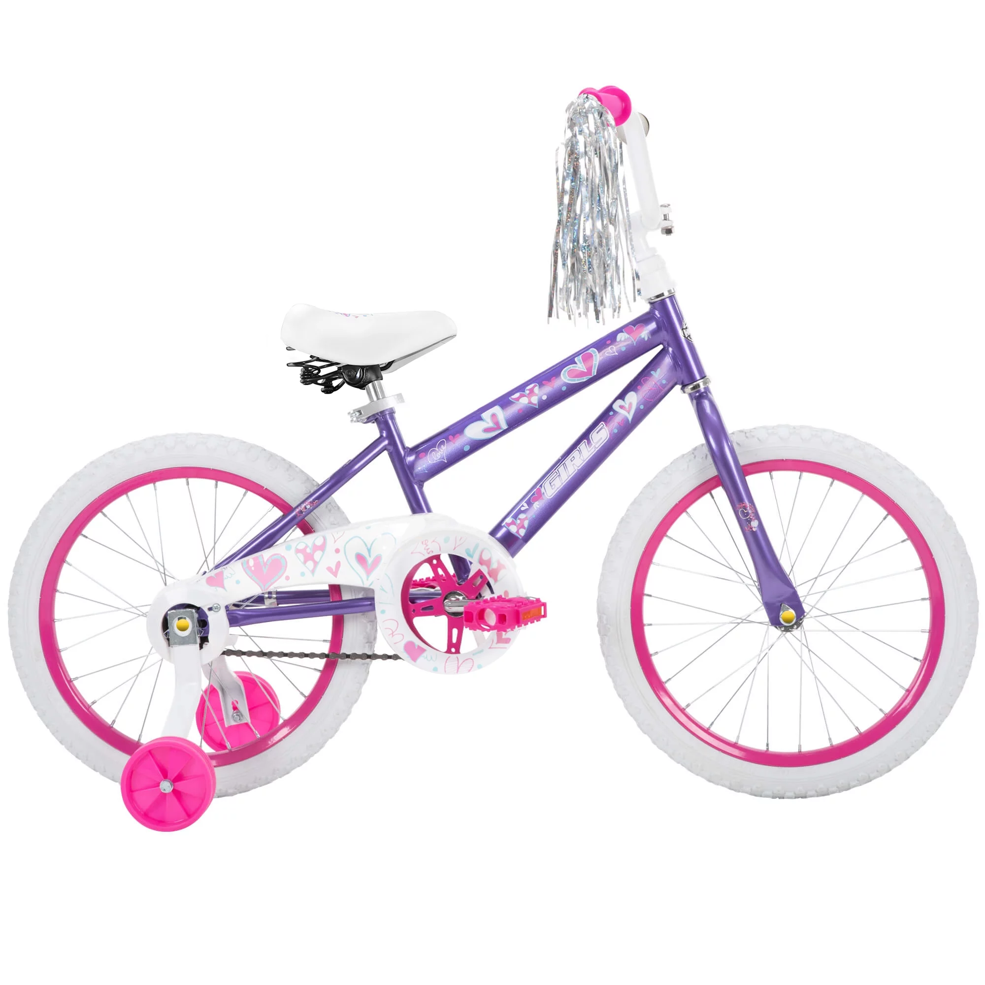 Inolait Kids Bike, 18 Inch Toddlers Bike with Removable Training Wheels, Adjustable Seat and Handlebar, Children’s Bicycle for Girls Age 3-8 Years Old