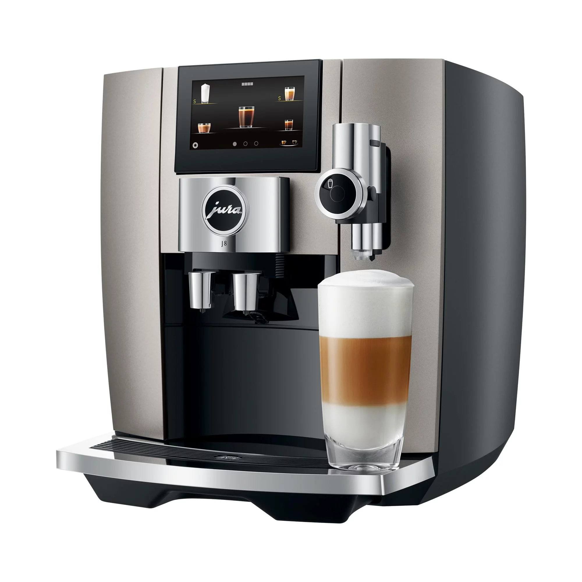 Jura J8 Coffee Machine with Unique Sweet Foam Function and Cutting Edge Technology (Midnight Silver)