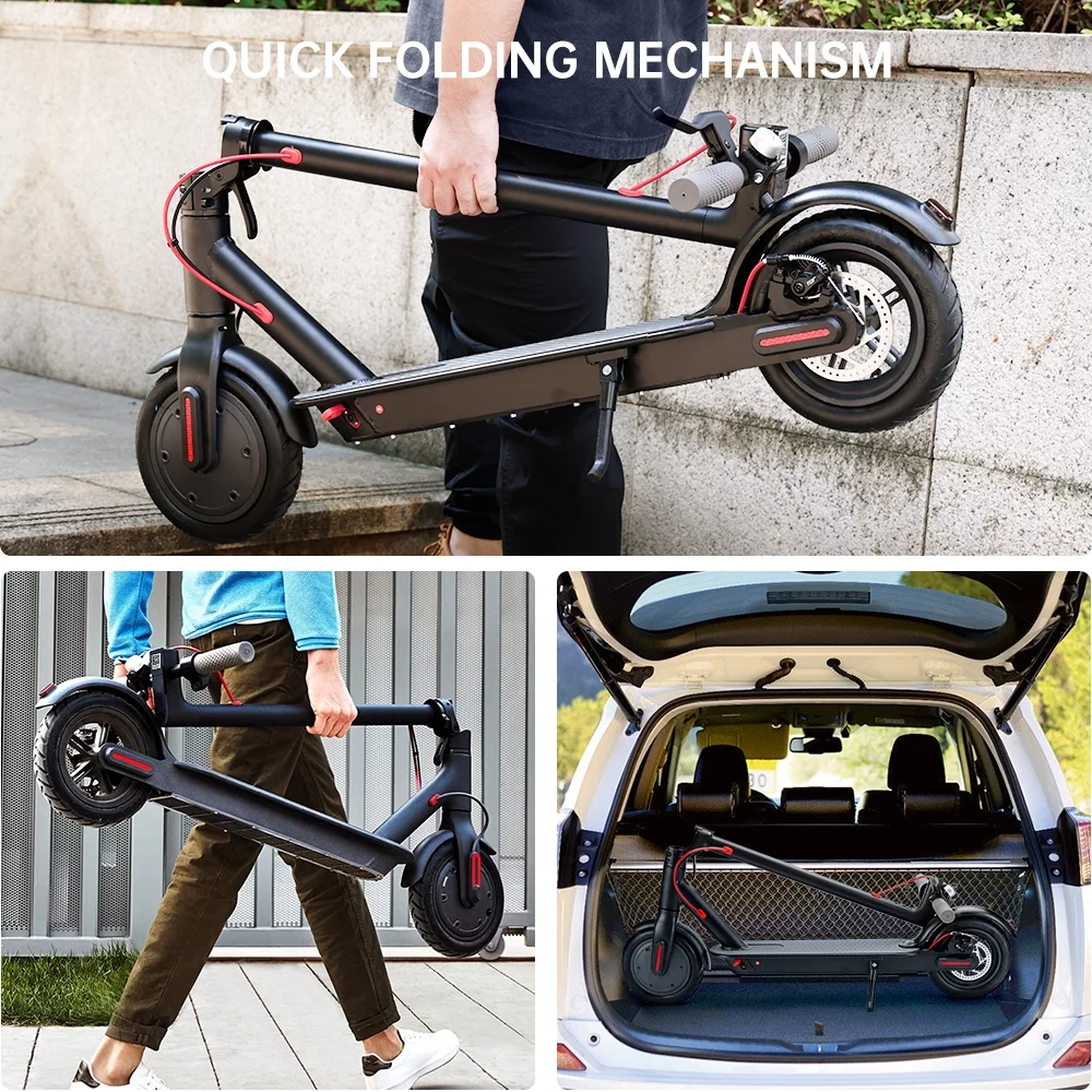 Mad Hornets 8.5″ Folding Electric Scooter 350W 35KM Range 30km/h Tool High-Torque For Adult City Commute App Control