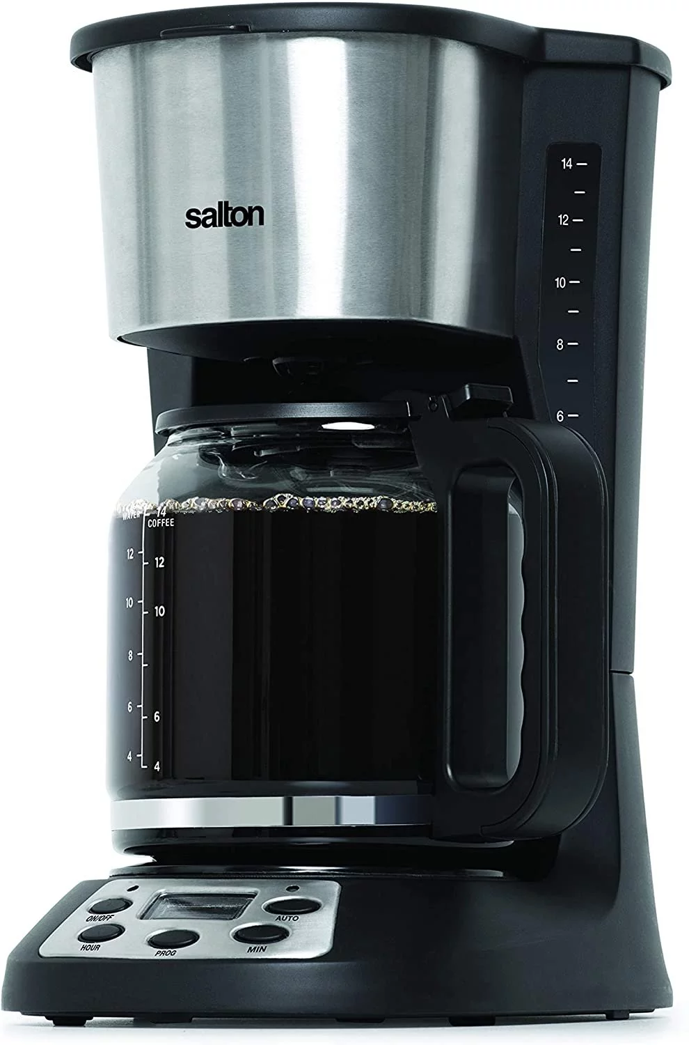 Salton 14 Cup Coffee Maker, Black