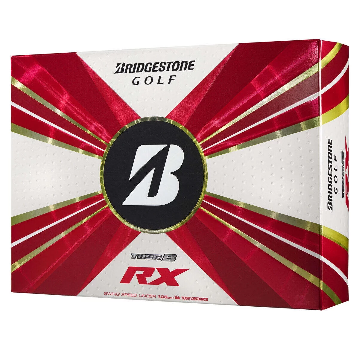 Bridgestone Tour B RX 2022 Golf Balls-Dozen Yellow