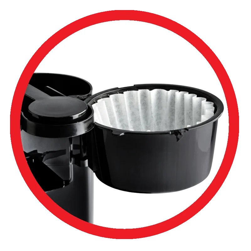 Complete Cuisine-12 Cup Coffee Maker With Reusable Filter, Black & Stainless Steel- ECO – Friendly Coffee Filter