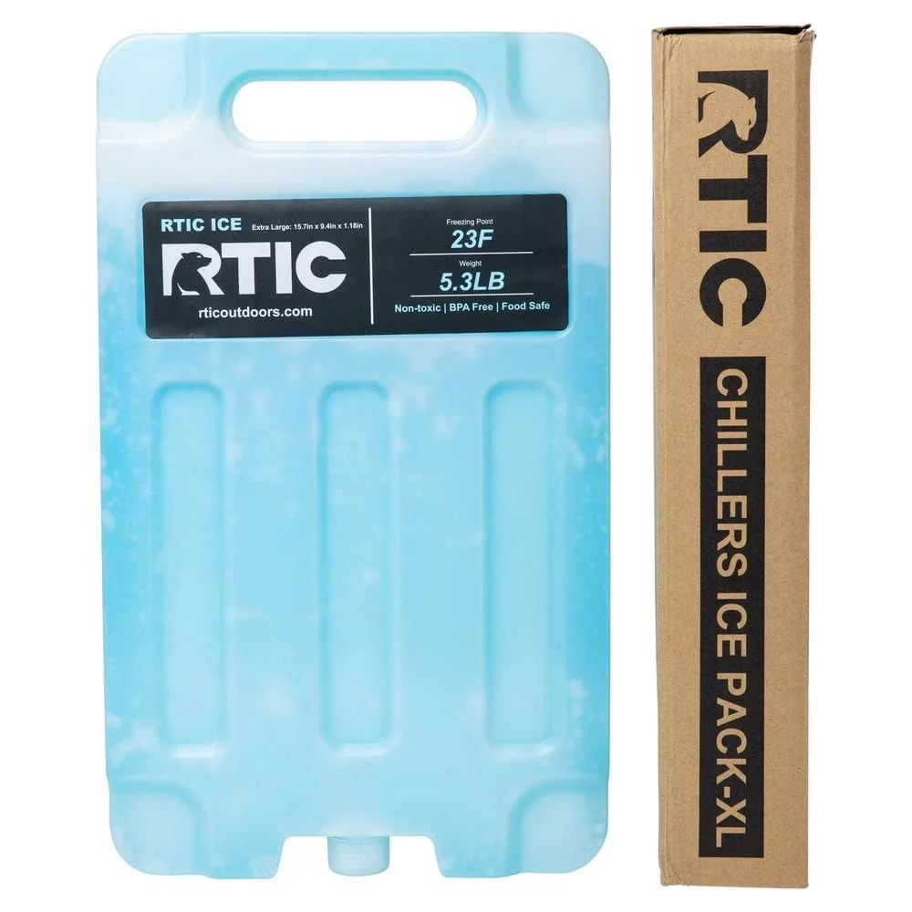 RTIC Ice Pack Refreezable and Reusable Cooler Ice Pack with Break-Resistant Design, Medium (2 Pack)