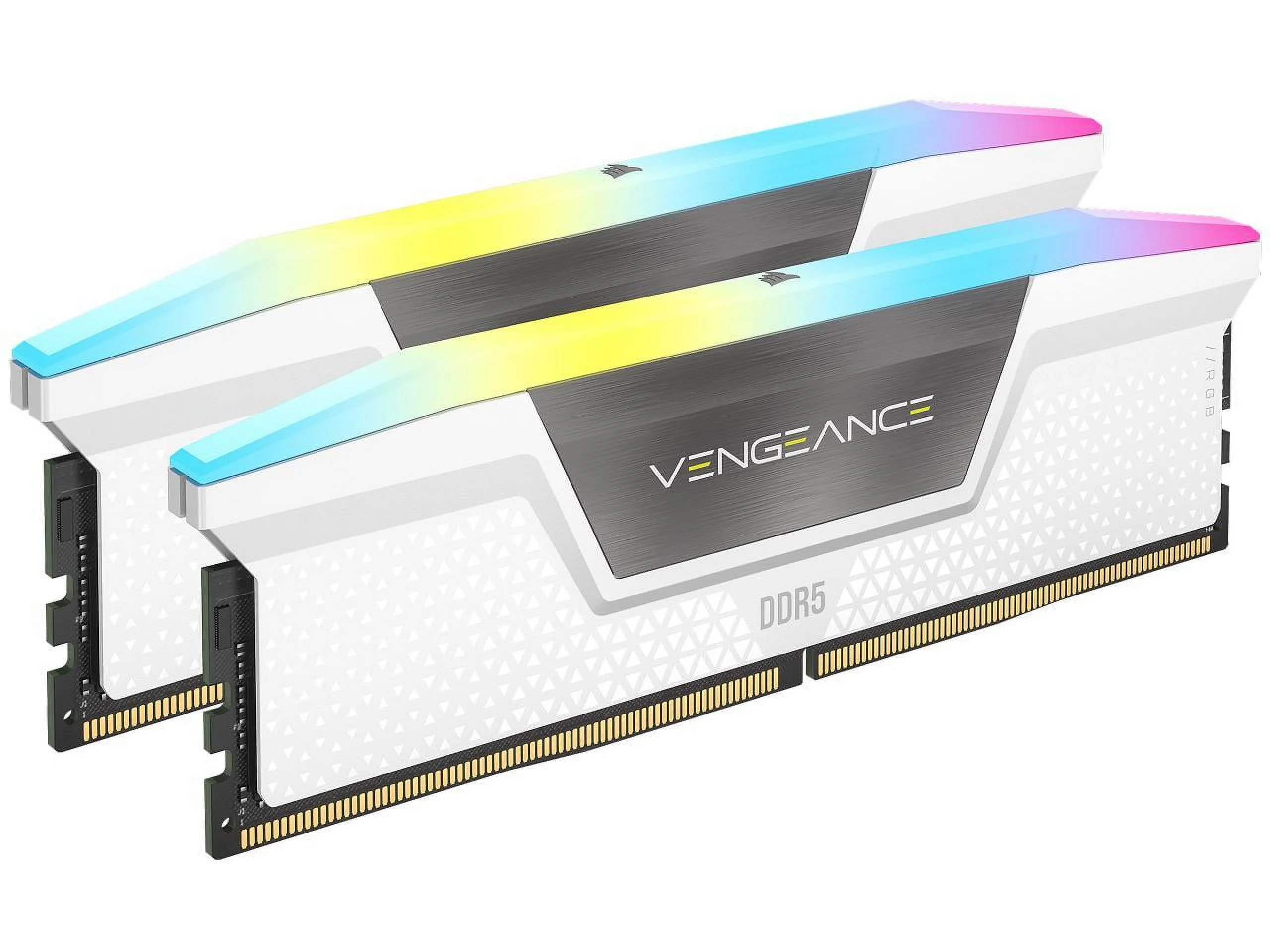 CORSAIR Vengeance RGB 32GB (2 x 16GB) 288-Pin PC RAM DDR5 6000 (PC5 48000) Desktop Memory Model CMH32GX5M2E6000C36W