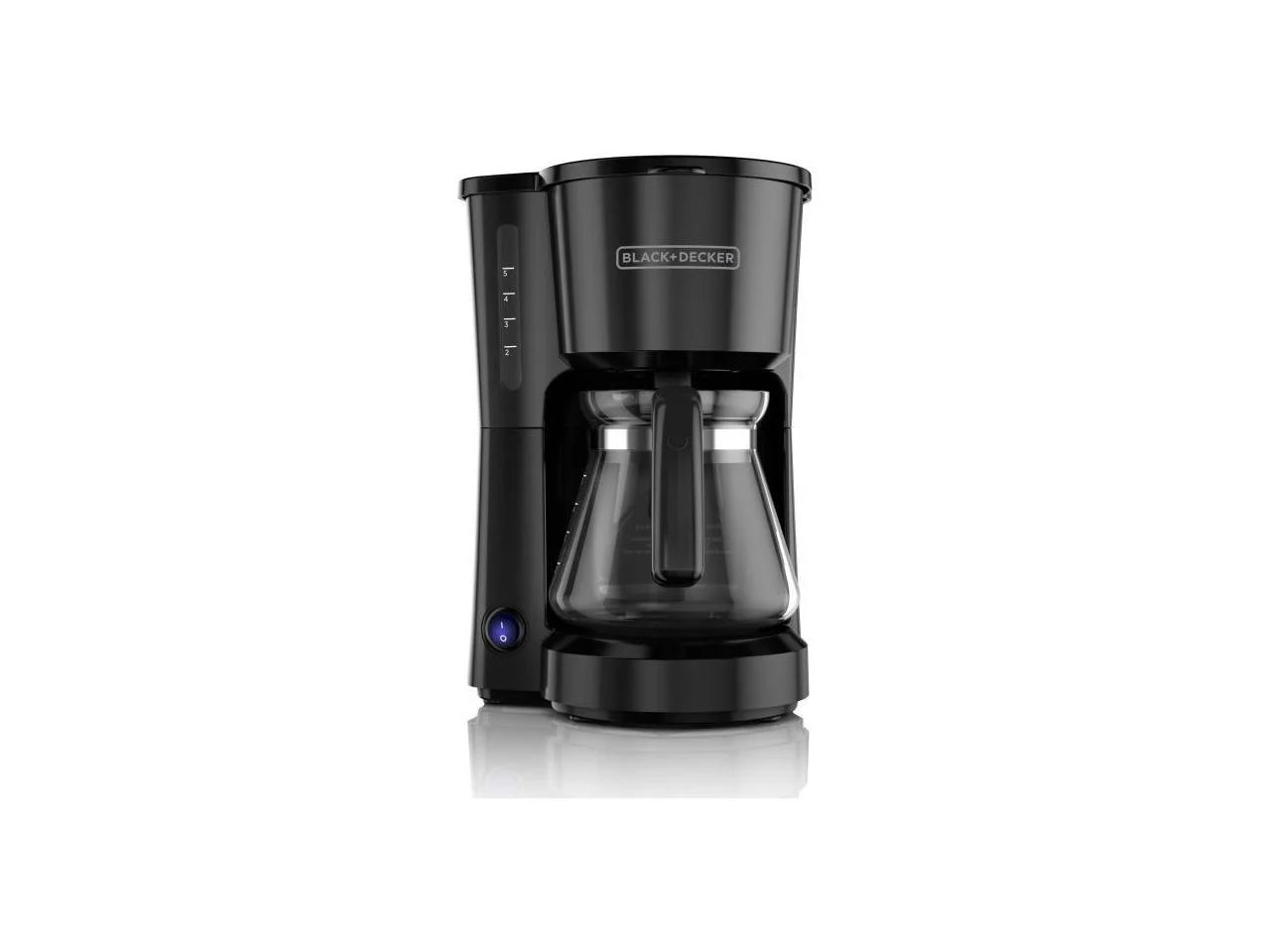 BLACK+DECKER 5-Cup* Coffee Maker, Compact Design, Black, CM0700B