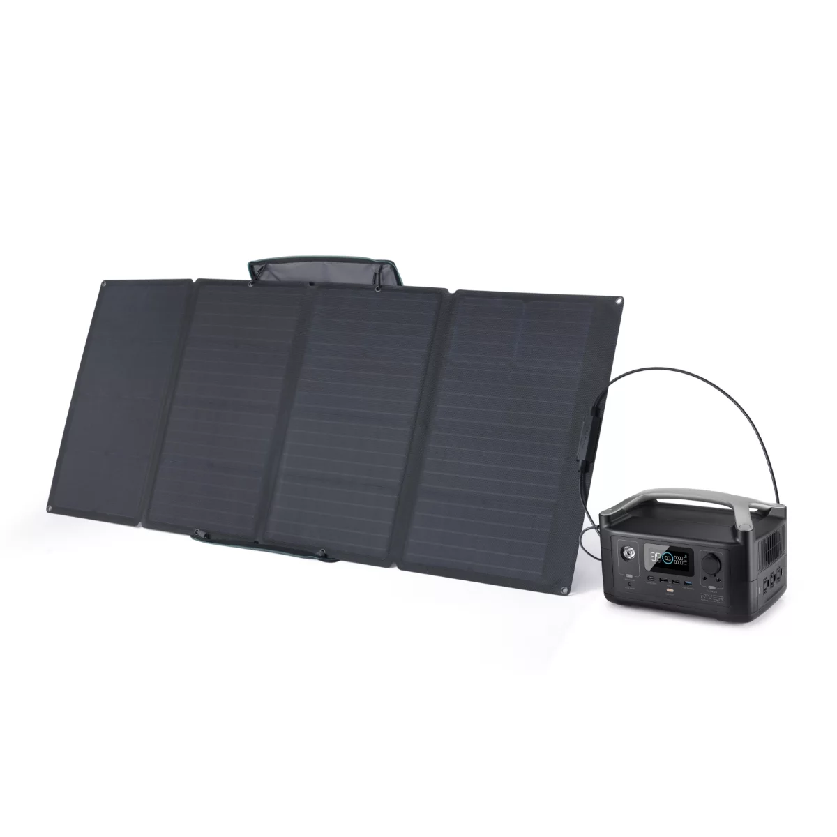 EcoFlow RIVER 600 Portable Power Station 288Wh Capacity,Solar Generator,600W AC Output for Outdoor Camping,Home Backup,Emergency,RV,off-Grid