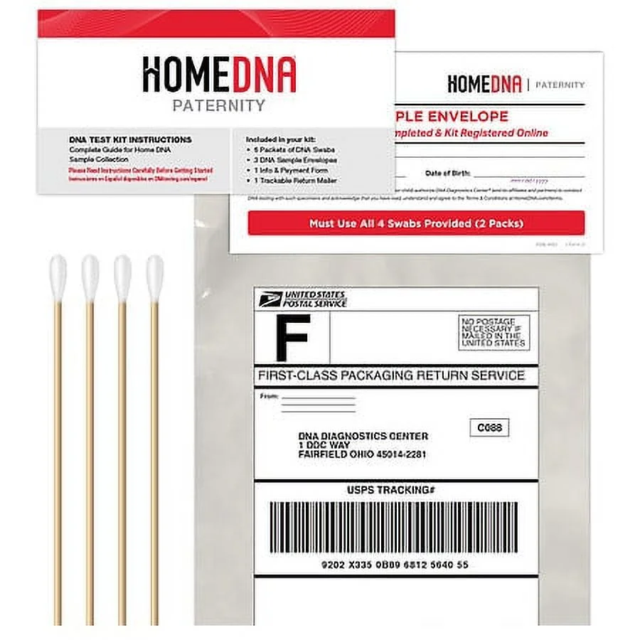 HomeDNA DNA Paternity Collection Confidential Test Kit