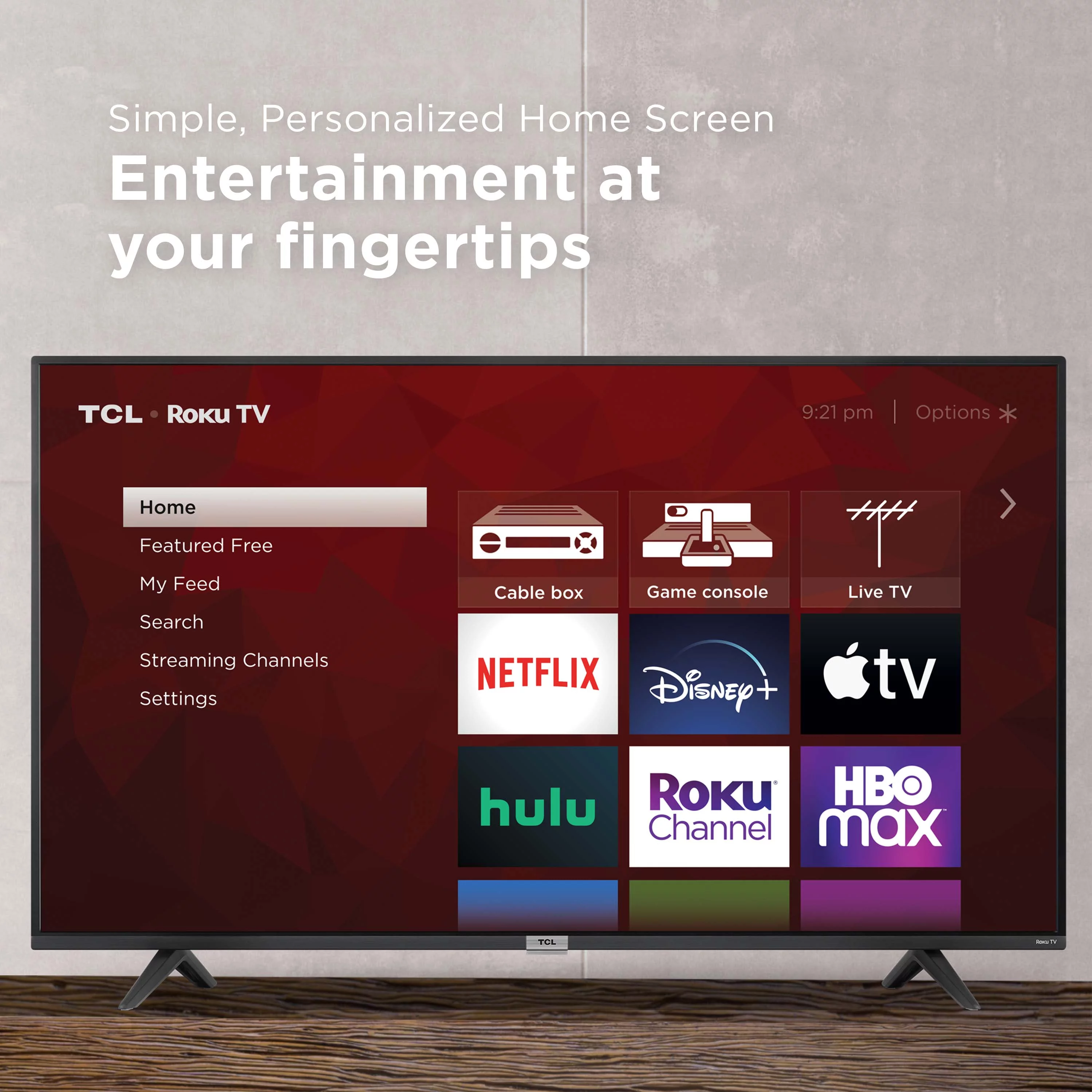 TCL 43″ Class 4-Series 4K UHD HDR Roku Smart TV – 43S431