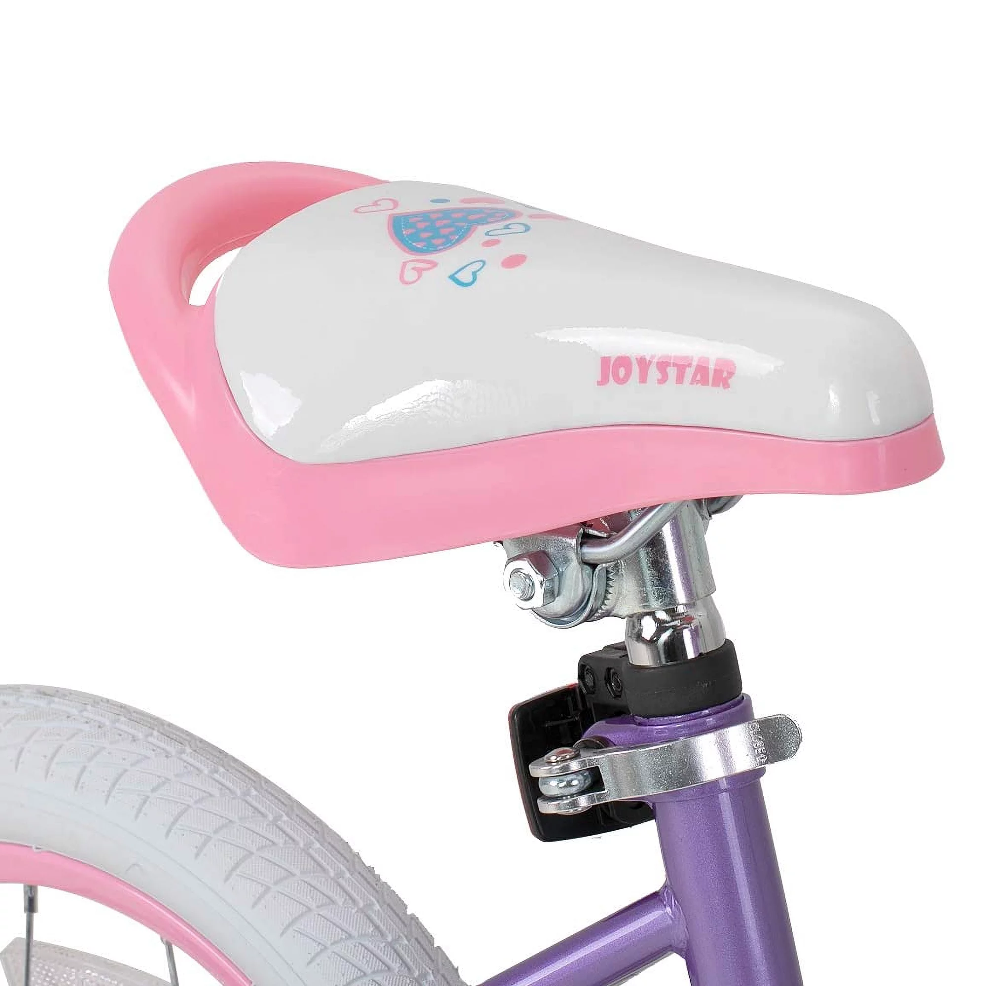 Joystar Angel Girls 16 Inch Kids Bike for Ages 4 to 7, Pink and Purple