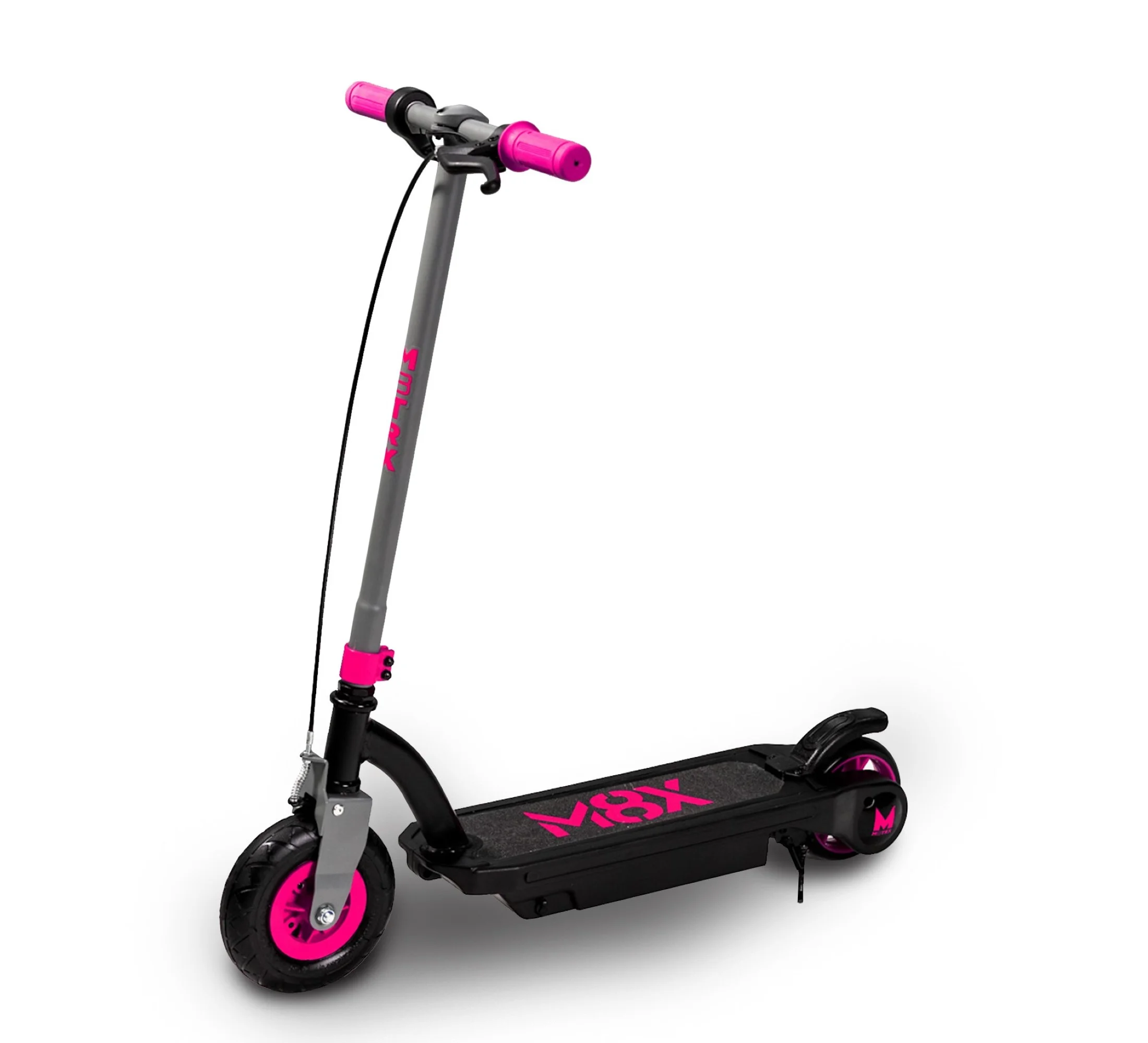 M8TRX 24 Volt Kids Electric Scooter, 8″ Air Filled Tire, Speeds up to 10mph, Kids Ages 6-12 Years of Age, Pink