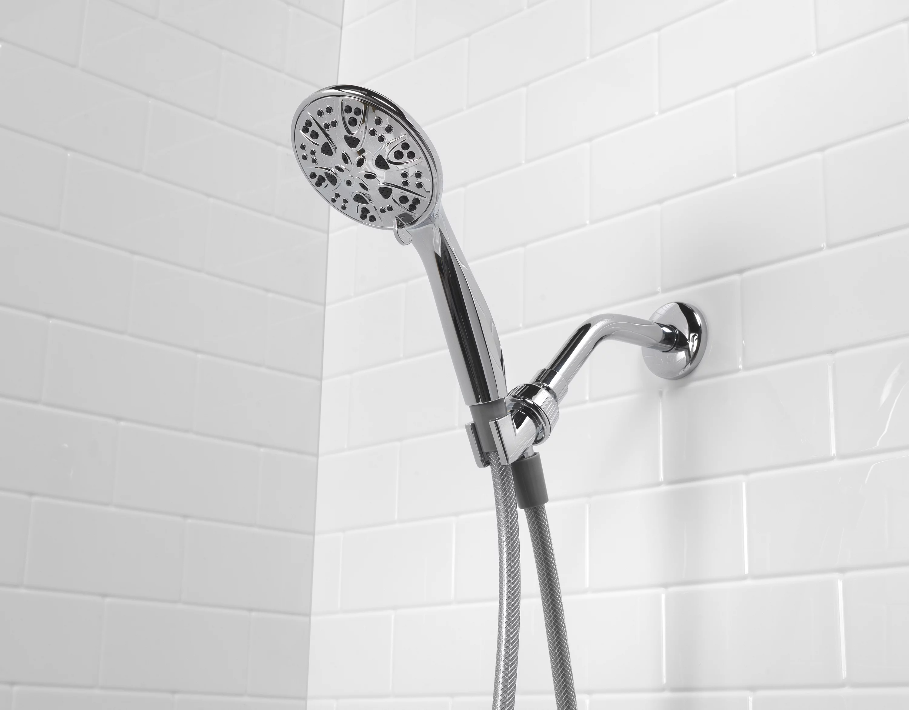 Mainstays 5-Setting Hand Held Shower Head, Chrome